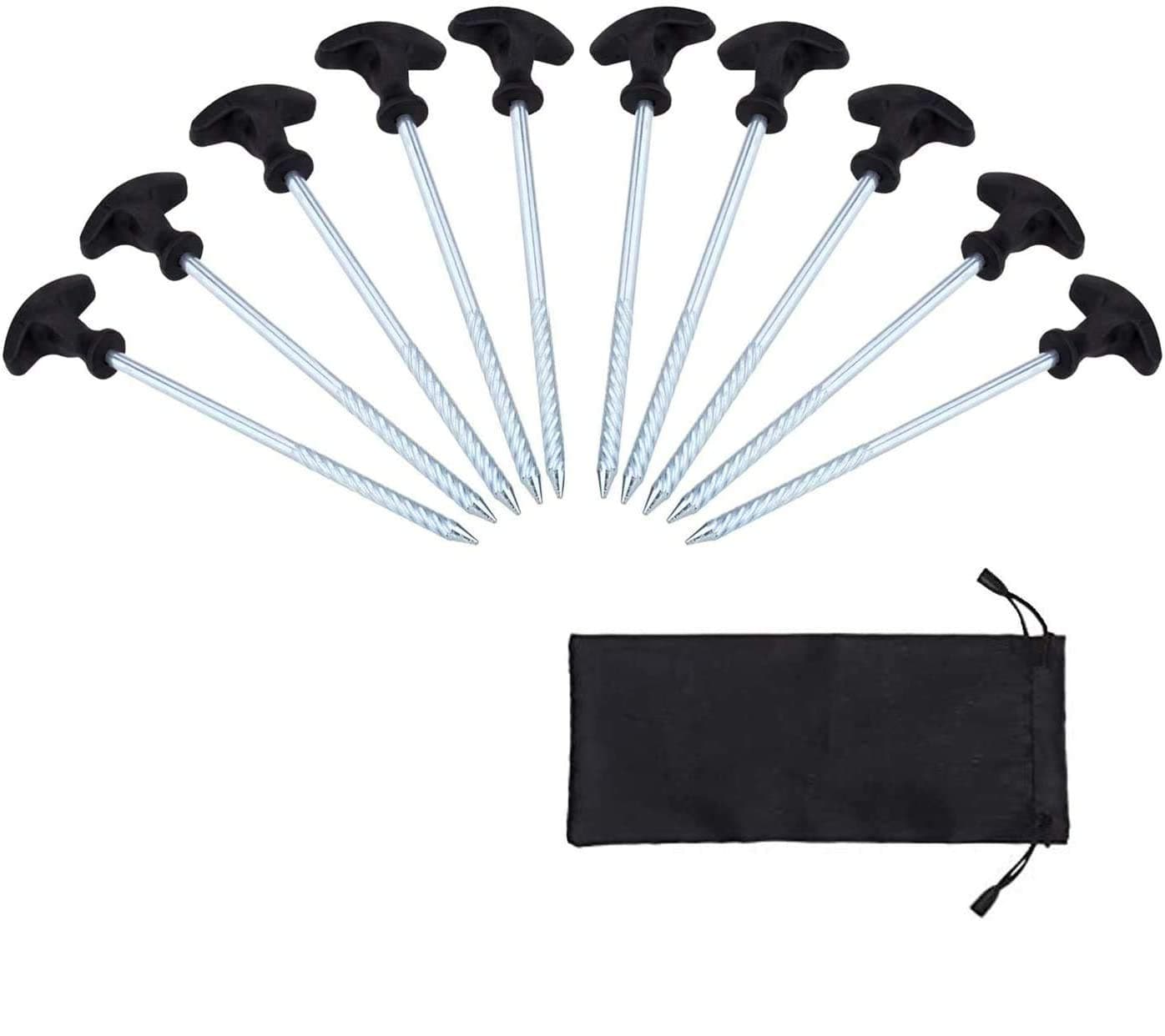 Ultimate Angling Fishing Tackle - Pack Of 10 Heavy Duty Fishing Bivvy Camping Tent Peg Shelters Brolly 20cm