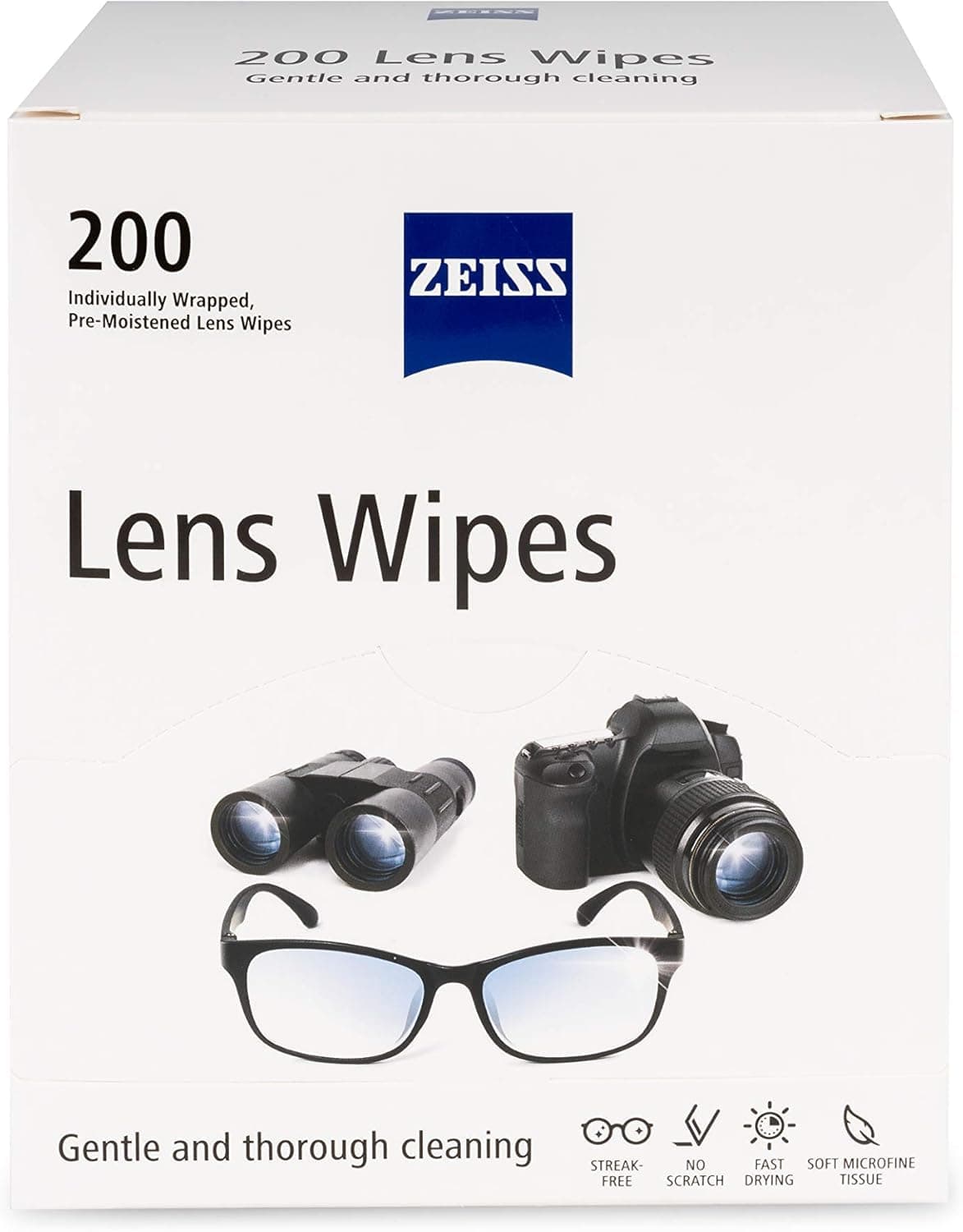 Zeiss Pre-Moistened Lens Cleaning Wipes - 200 Ct
