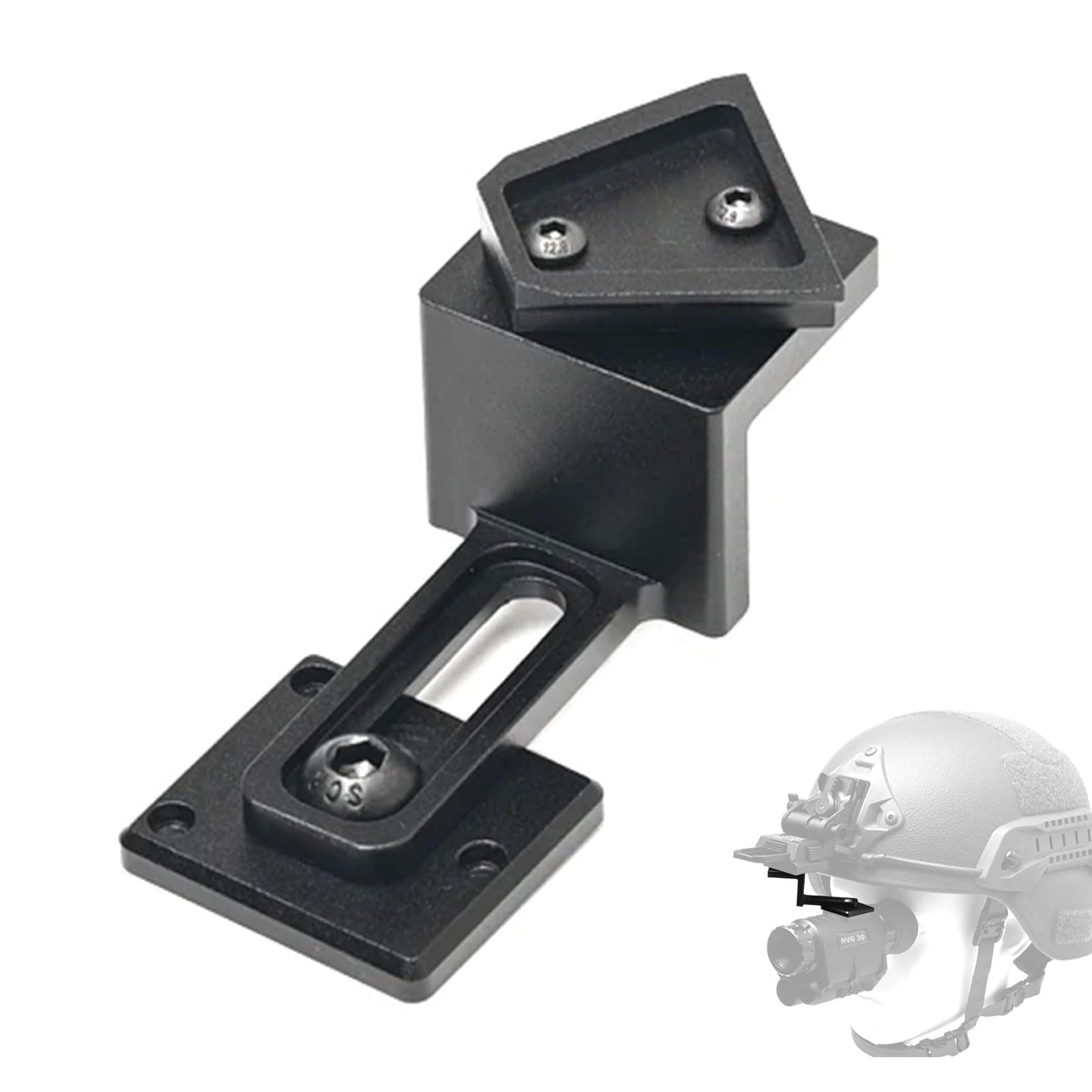 NVG10 NVG30 Fast Adapter Night Vision Goggles NVG Mount Metal Helmet Mount J Arm Bracket Compatible with L4G24 Mount