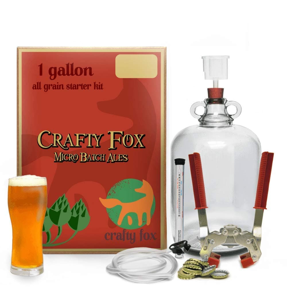 Crafty Fox 1 Gallon All Grain Starter Kit - IPA