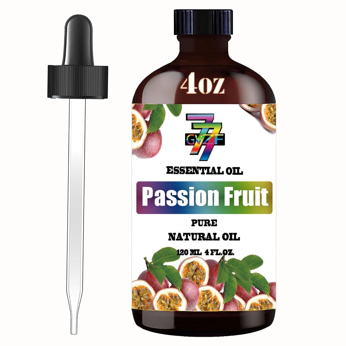 Passion Fruit Essential Oil – 4 oz (120 ml) Aromatherapy Oil for Diffusers, Humidifiers, DIY Candles, Soap Making, Bath – Relaxing Scent for Home, Yoga & Spa