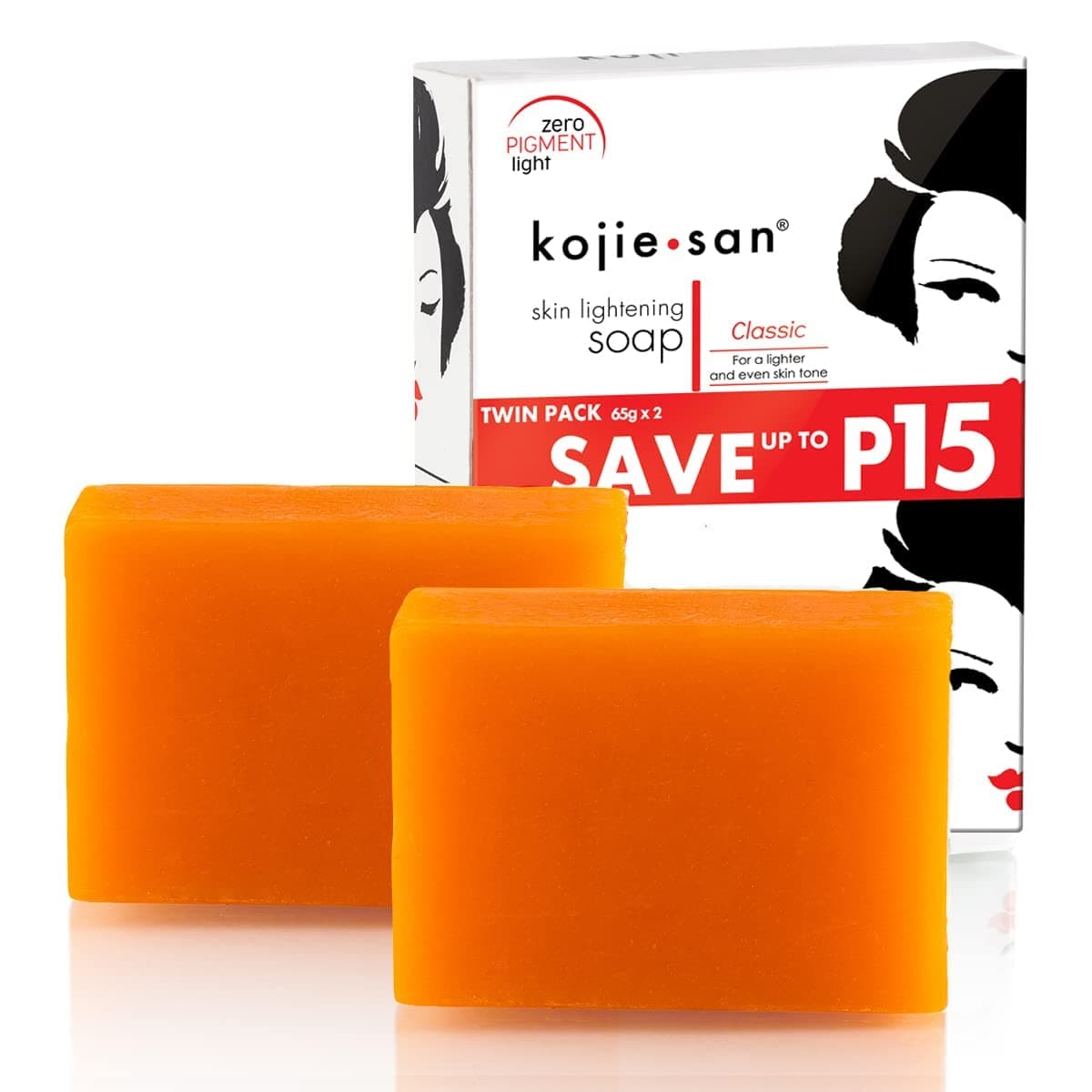 Kojie San2 Bars Kojic Acid Soap 65 Grams Per Bar
