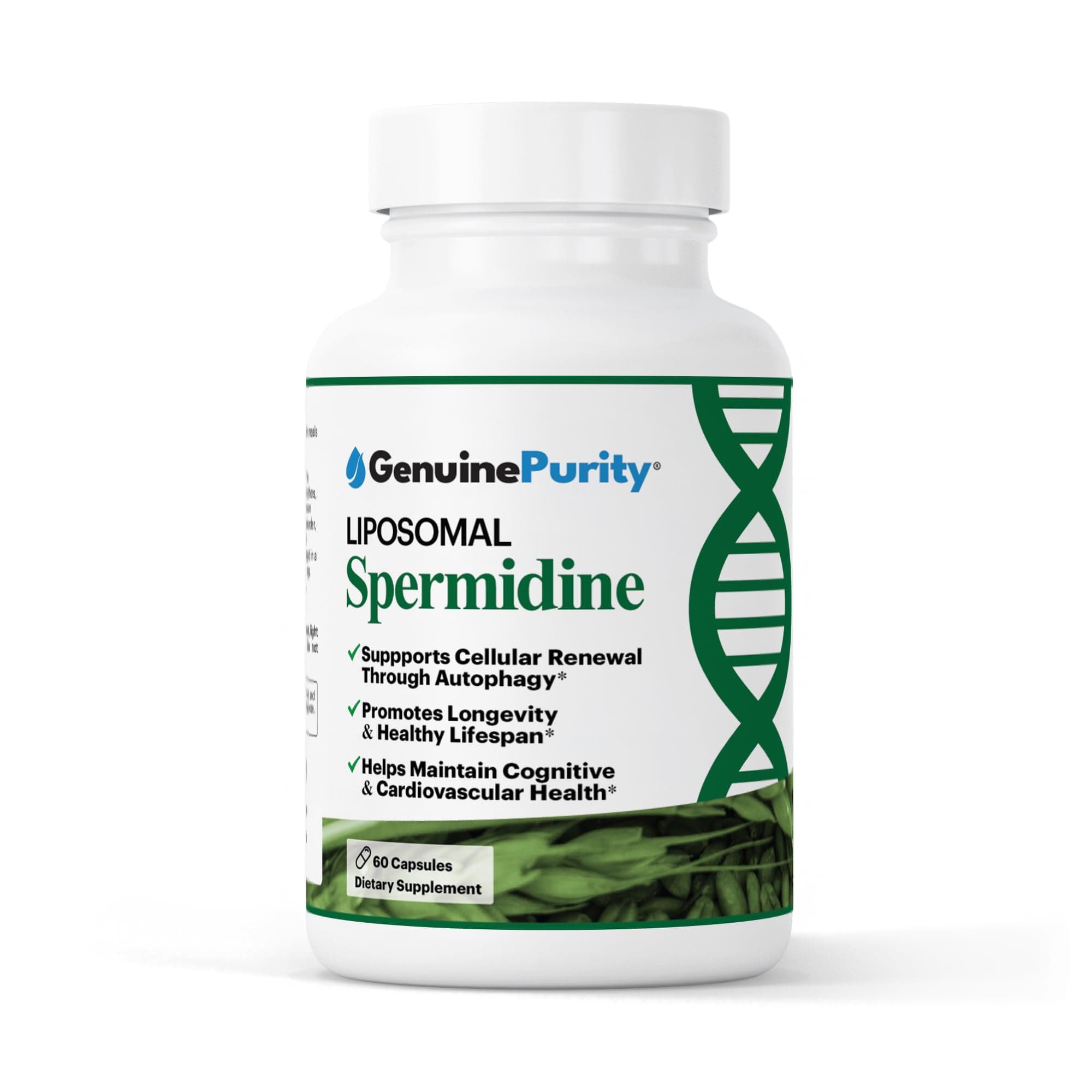 GenuinePurity Liposomal Spermidine 8mg | Spermidine-Rich Wheat Germ Extract |...