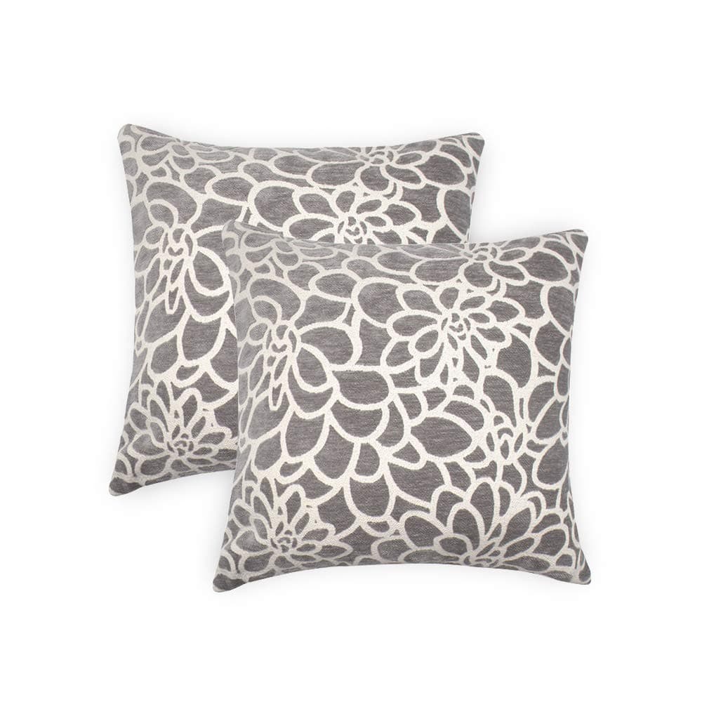 ALBAD Throw Pillow Cover 18 x 18 Inch Sets of 2 Decorative Square Pillow Covers 100% Cotton Decorative Square Cushion Case Sofa Durable Modern Stylish Throw Cushion Covers