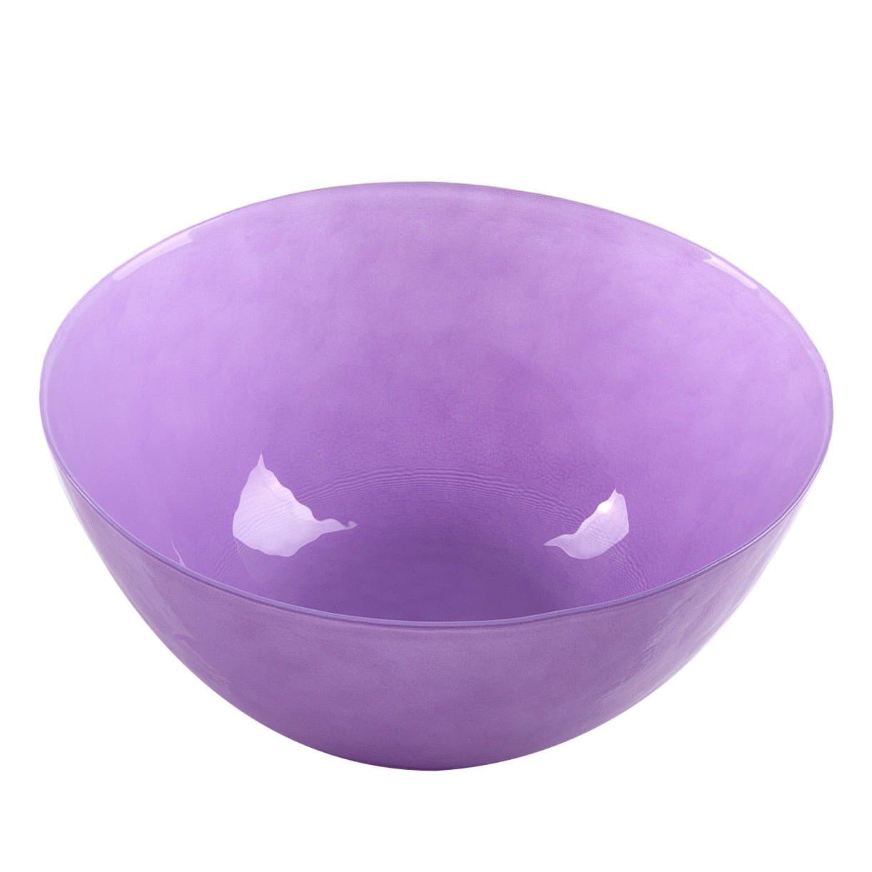Bohemia Cristal 093 012 025 Play of colors Lime Soda Glass Bowl, Glass Bowl Diameter Approx. 290 mm Lilac 14.5 x 29 x 14.5 cm