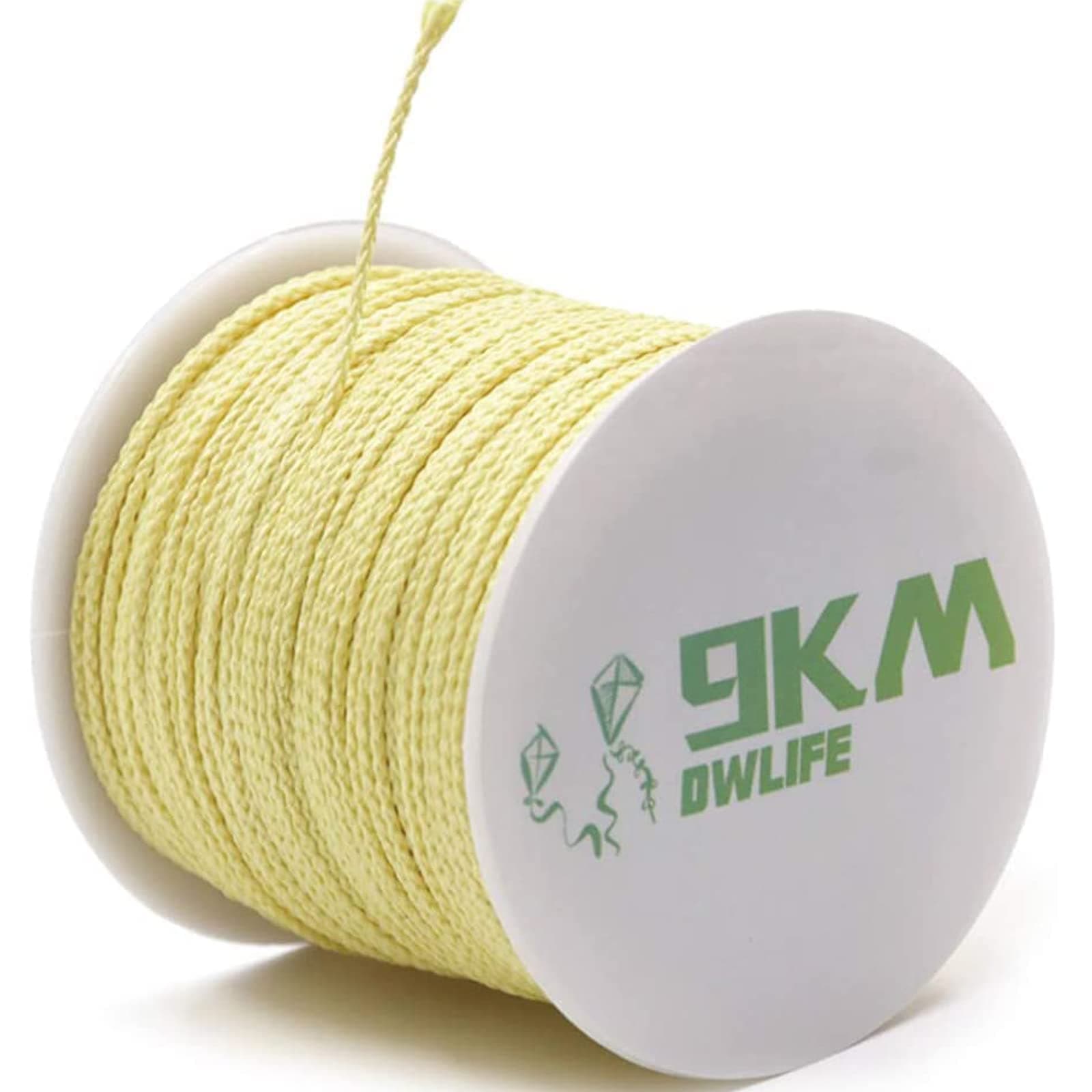 9KM DWLIFE Braided Kevlar Cord, 45 kg ~ 907 kg, High Tensile Strength, Abrasion, Flame Retardant, Kite String, Fishing Line, Rocket Model, Ridgeline Hammock Tarpaulin,