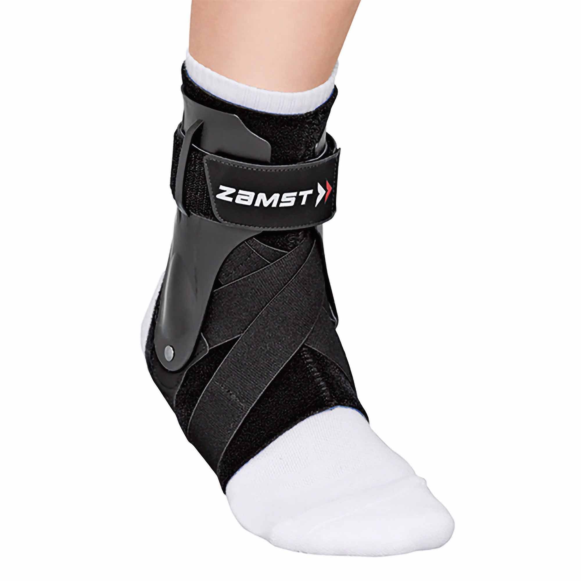 A2-DX Black Ankle Brace for Sport - Breathable Sports Ankle Support for Men and Women with Guard Stabilizers for High-Grade Ankle Sprain - Left, Small