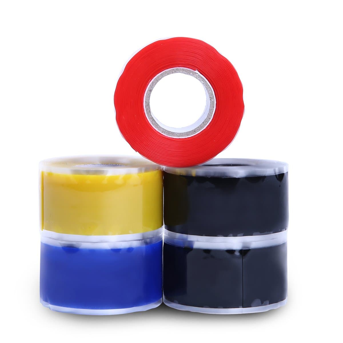 Colorful 10' x 1" Self-Fusing Silicone Rubber Tape Colorful tape, Pack of 5