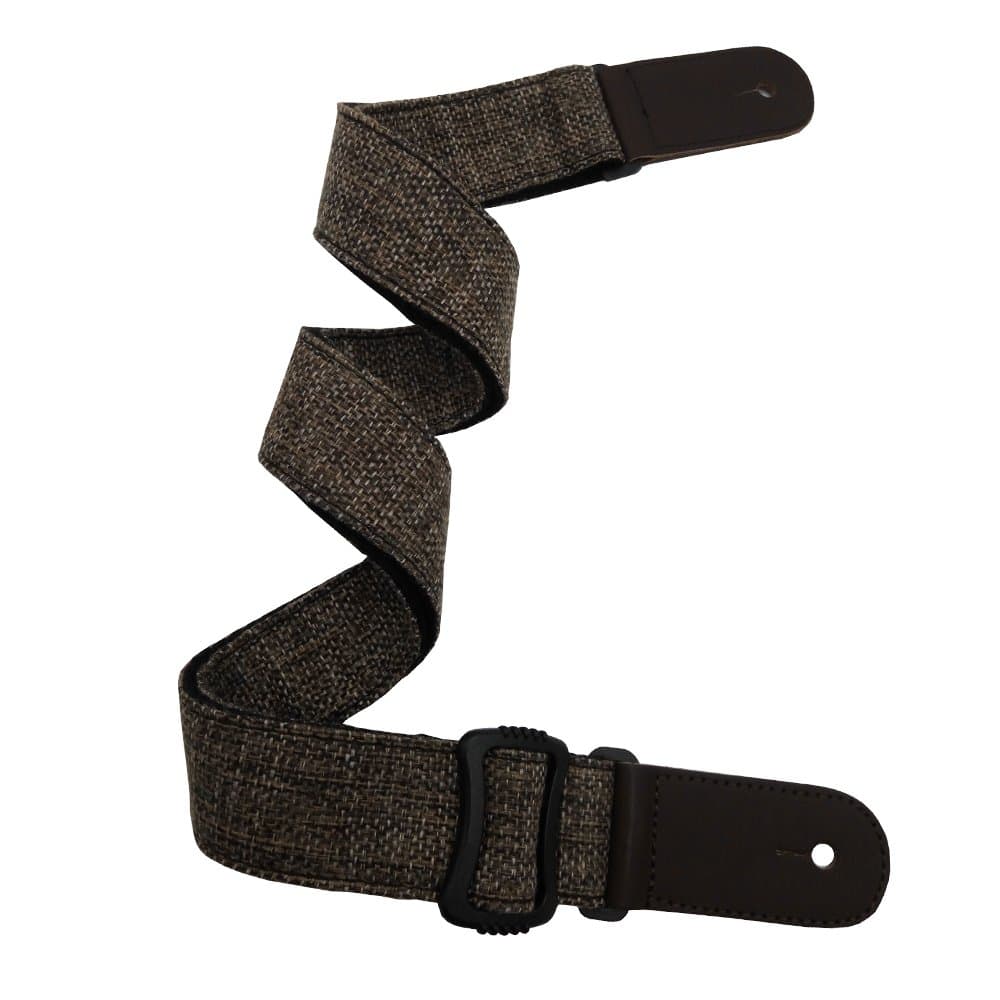 LONGTAI Classical Ukulele Straps Soft Cotton Linen Braided with Button,Real Leather Ends,Neck Ties for Hawaiian Guitar (Light Brown)