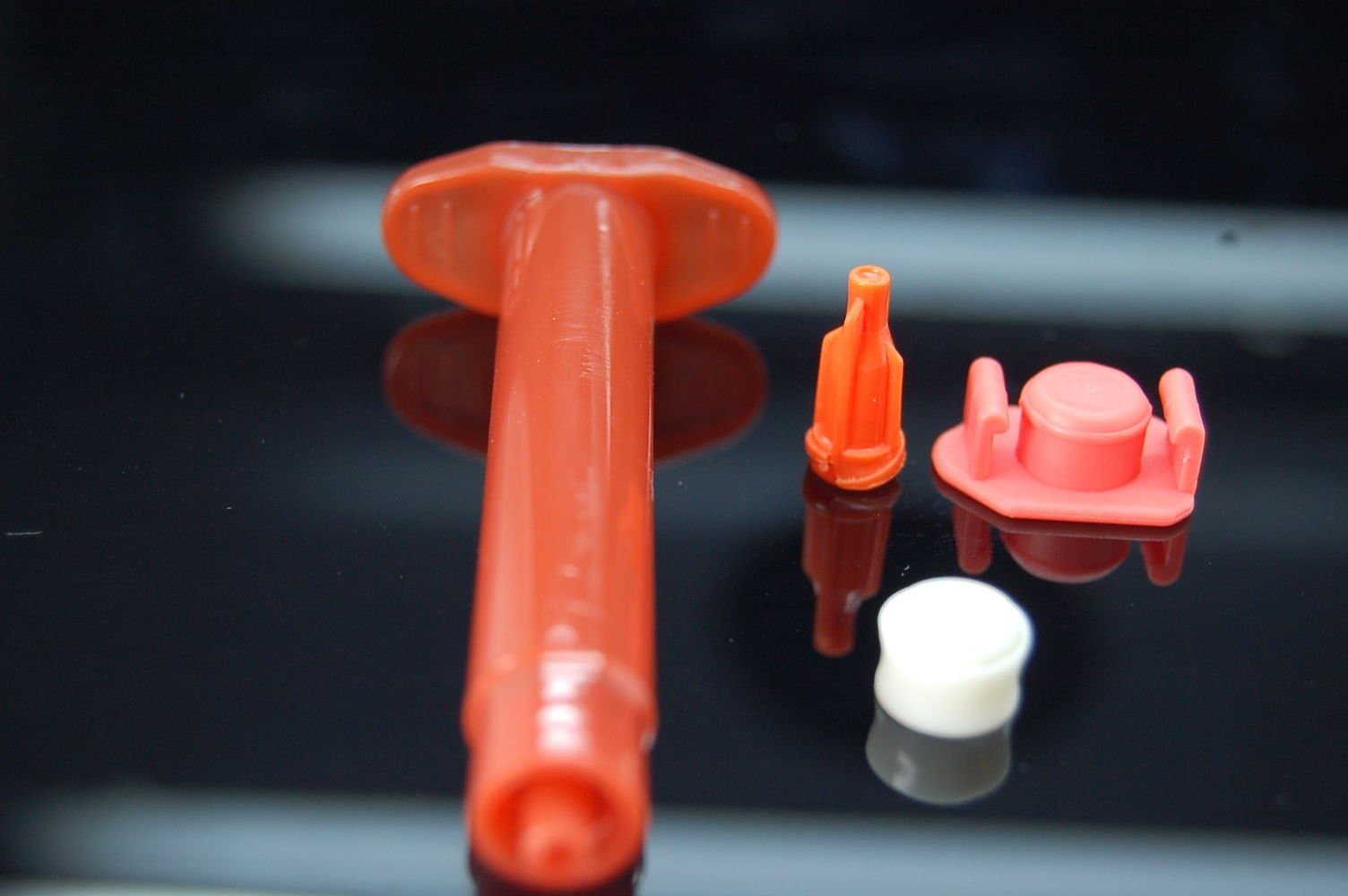 100x 3cc UV Filtered (Amber) Syringe Barrels for Loca Glue Dispensing Sets