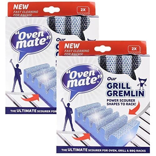 Oven MateOriginal Cooker Hob BBQ Grill Gremlin Sponge Scourer (Pack of 4) by Oven Mate
