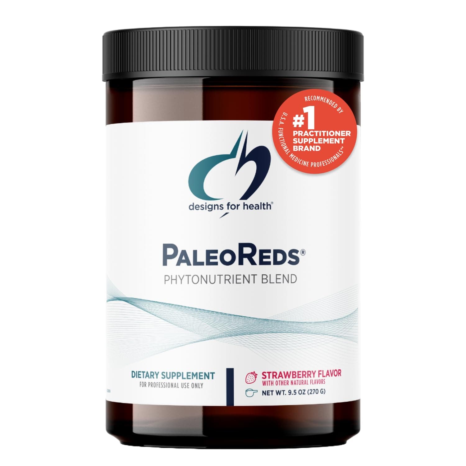 Designs for Health Phytonutrients + Antioxidant Blend Powder - PaleoReds Powder Blend with Whole Fruits, Berry Blend, Vegetables + Herbs - 85% Certified Organic Ingredients (30 Servings / 270g)
