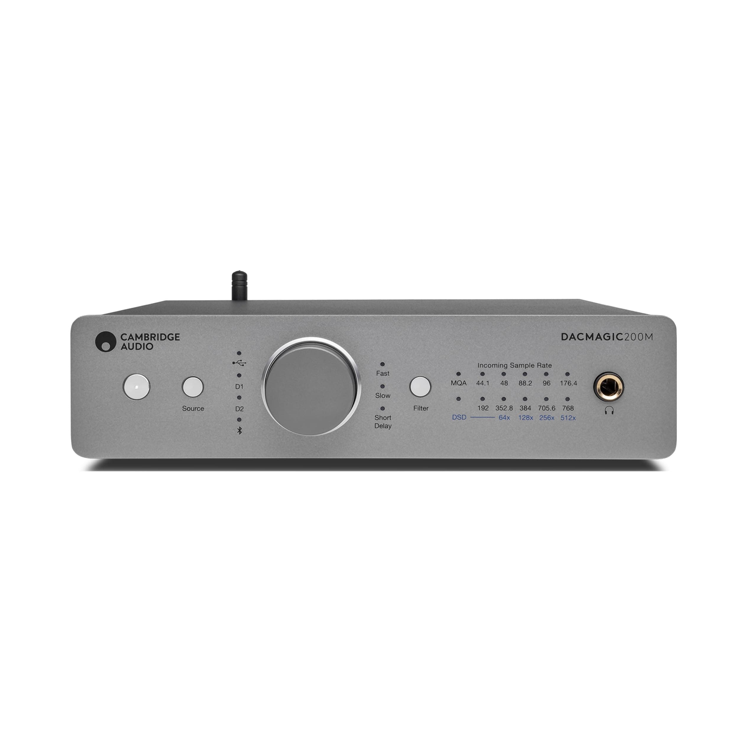 DacMagic 200M - MQA HiFi DAC and Headphone Amplifier with Bluetooth - PC/MAC Support with USB Connection - Handle Digital Files up to 24/768 or DSD512 (Lunar Grey)