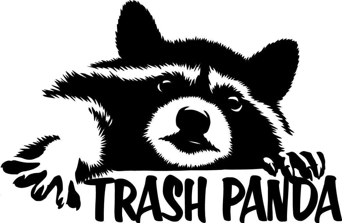 TGS TopshopRaccoon Trash Panda Decal Window Bumper Sticker Car Funny Cute Wildlife Animals Car Stickers 15cm