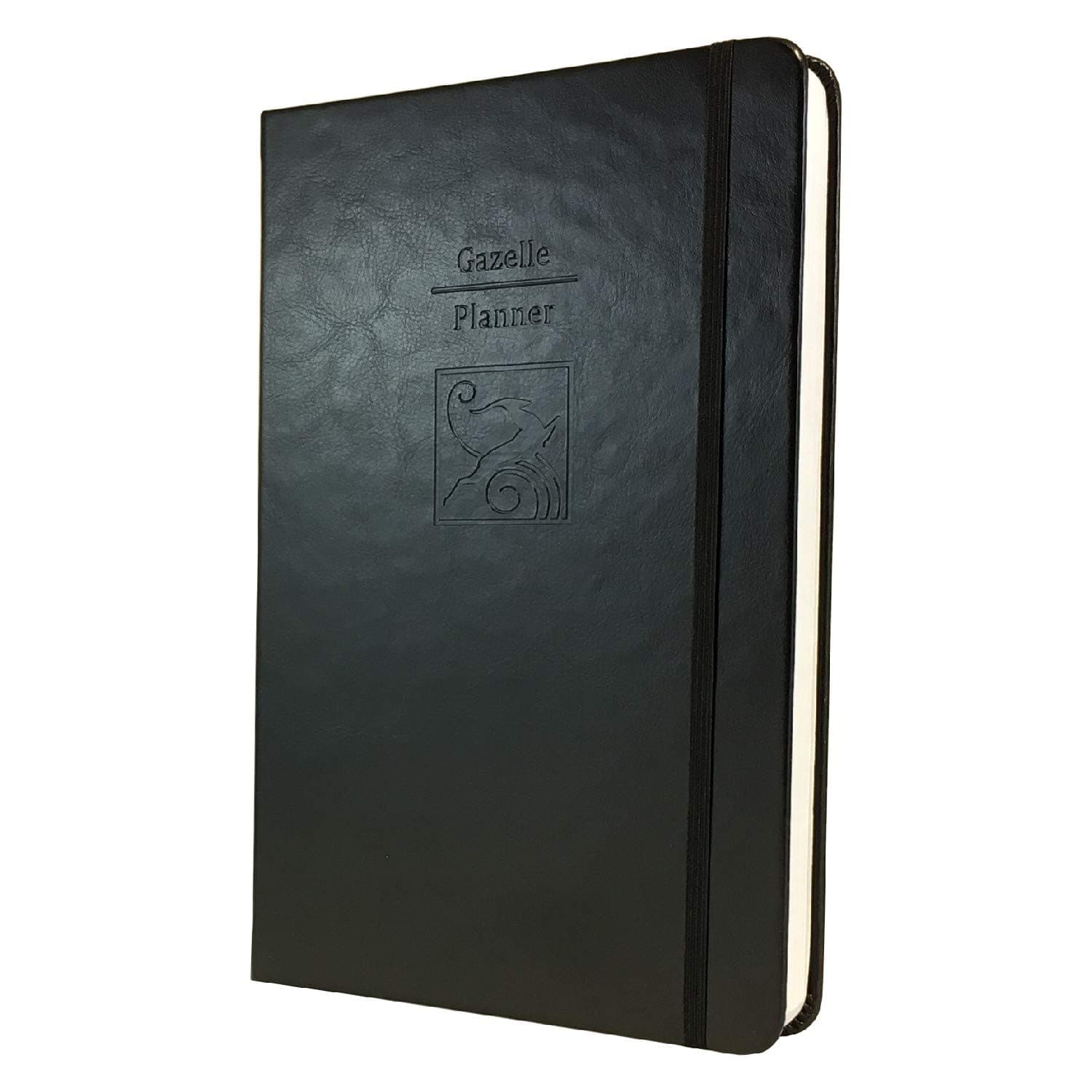 Pro - Guided Daily Planning to Improve Organization, Time Management & Success. Daily, Monthly & Weekly Goals, 6 x 9 inches, UNDATED Planner (Monday-Sunday) (Black)