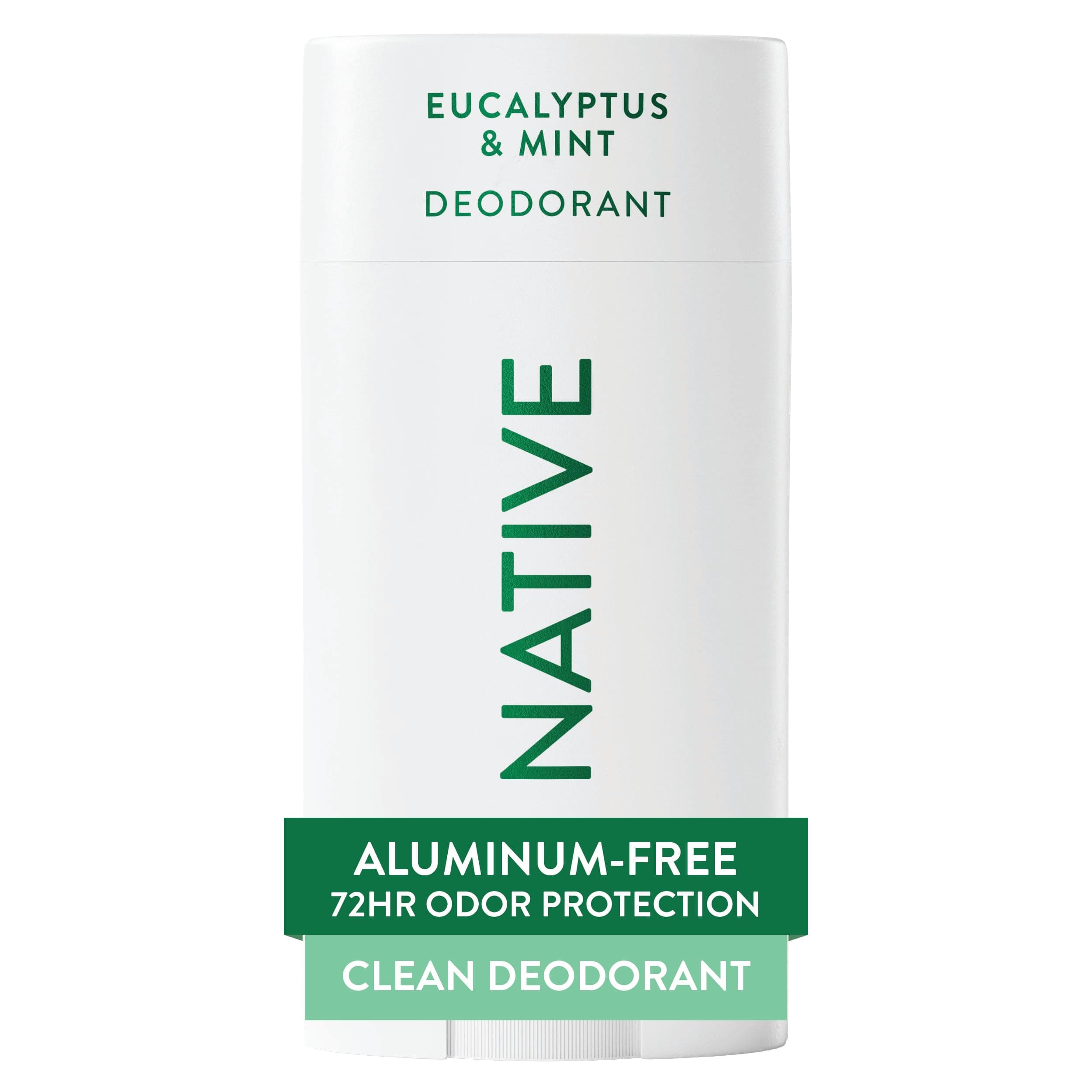Native Deodorant Contains Naturally Derived Ingredients, 72 Hour Odor Control, Deodorant for Women and Men, Aluminum Free, Eucalyptus & Mint 2.65oz