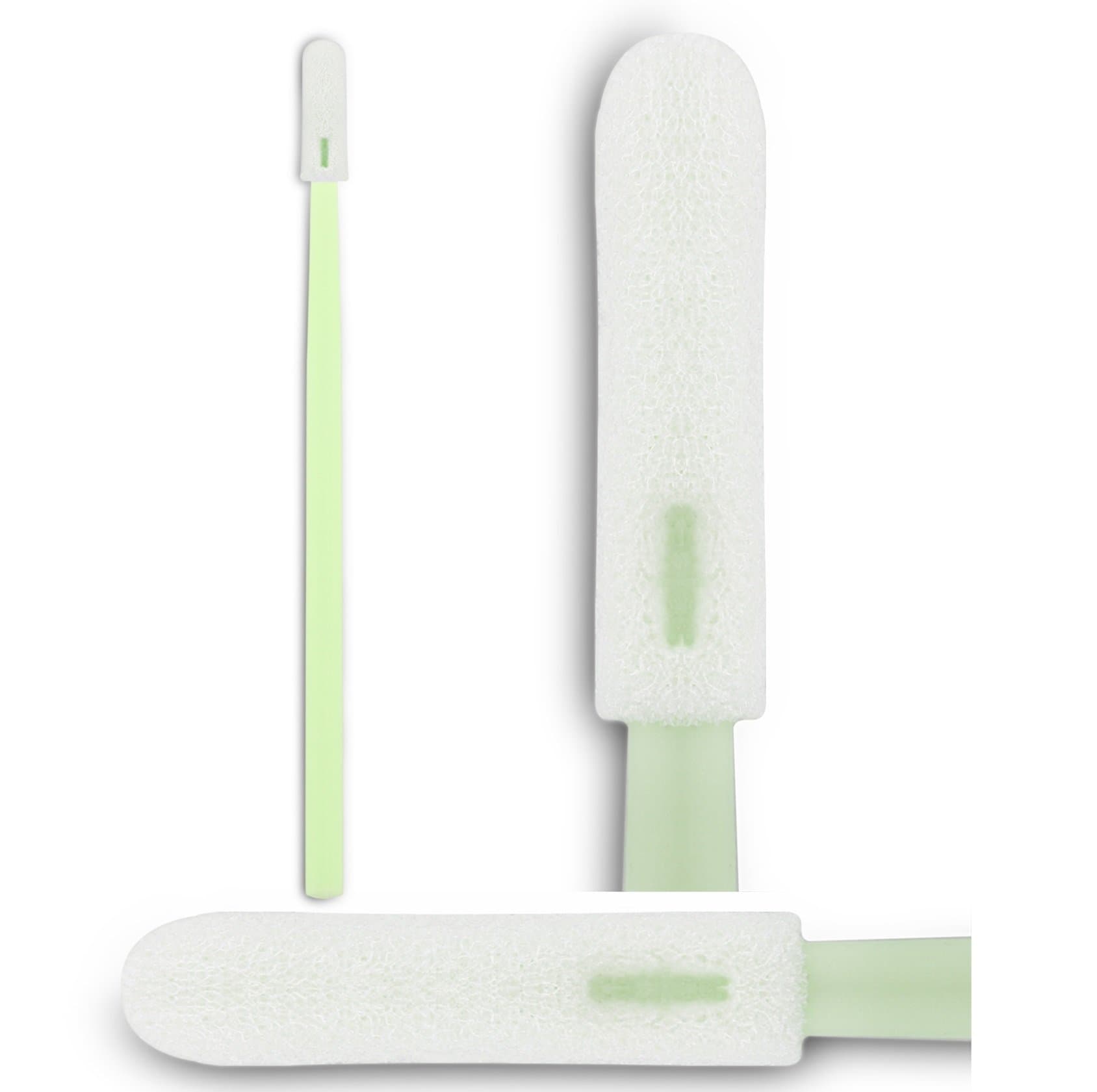 Zetek Small Head 100pcs Cleaning Swab Sponge Dust Free Disposable Round Foam Tipped Swabsticks for Camera Optical Lens and Automotive Detailing (2.67'',100pcs/bag)