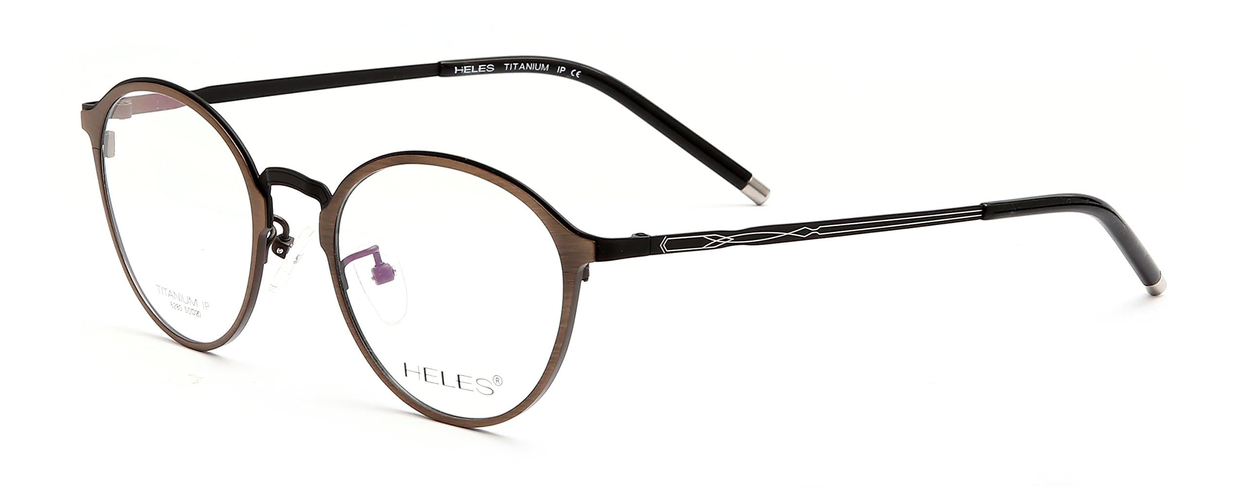Heles Unisex Classic Retro Pure Tianium Full Rim Optical Frame Eyeglasses