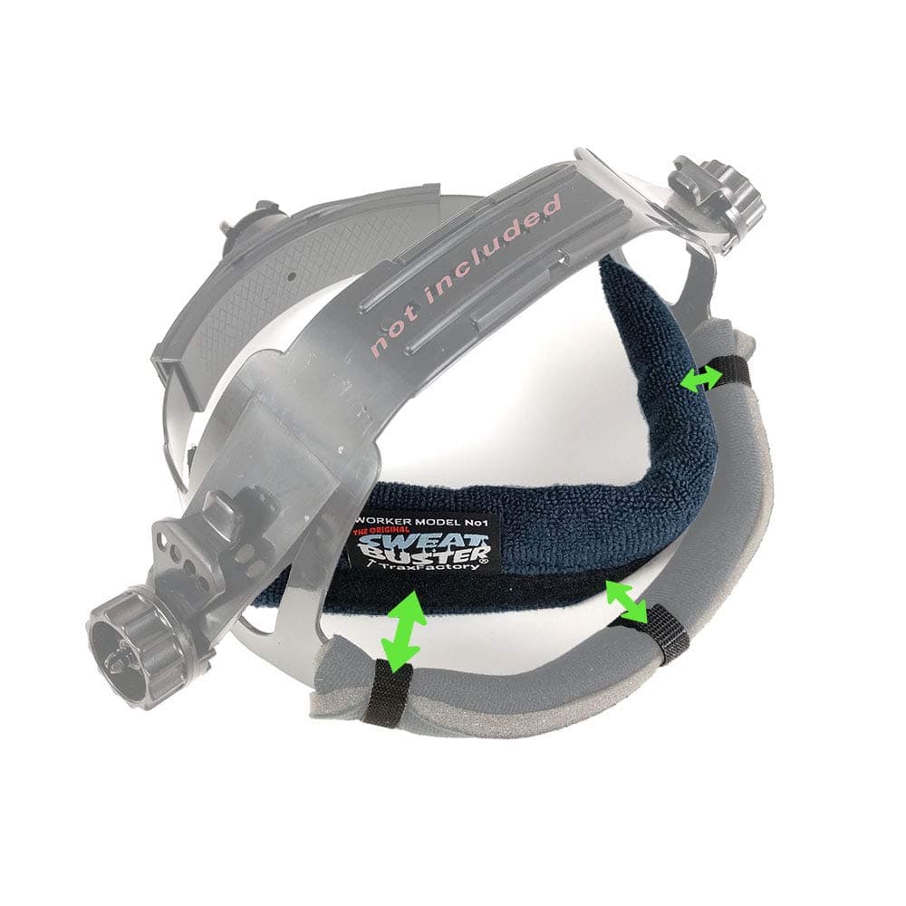 Worker Sweatband for hard hats welding helmets face shields any harness head gear. Made in USA