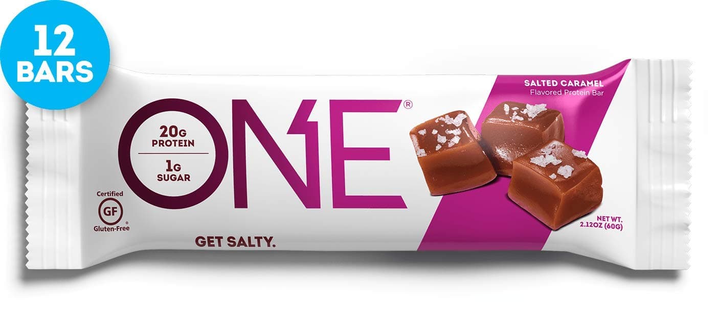 Oh Yeah Nutrition One Bar Supplement, Salted Caramel, 12-Piece