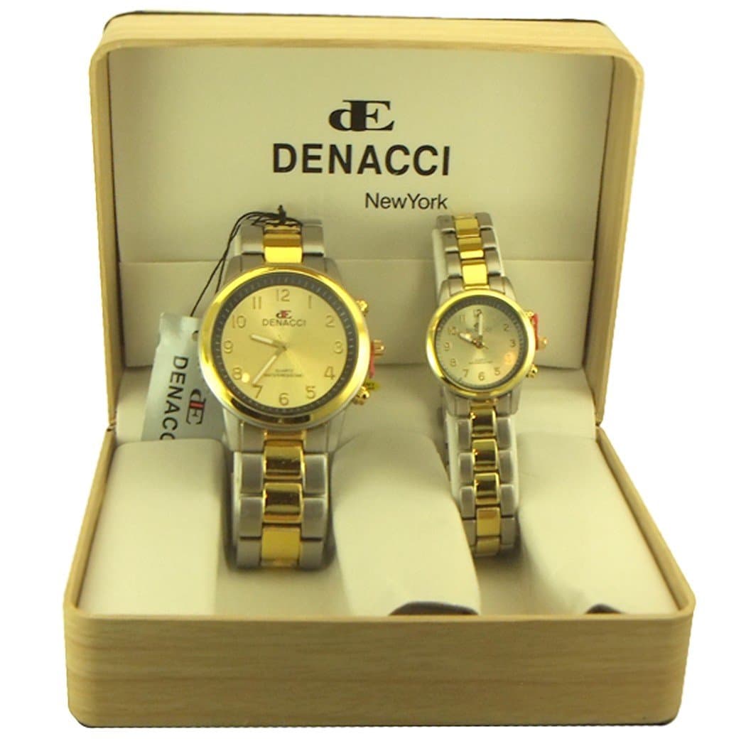 Gift set Denacci His & Hers Analog Watches gold tone and silver tone - 8