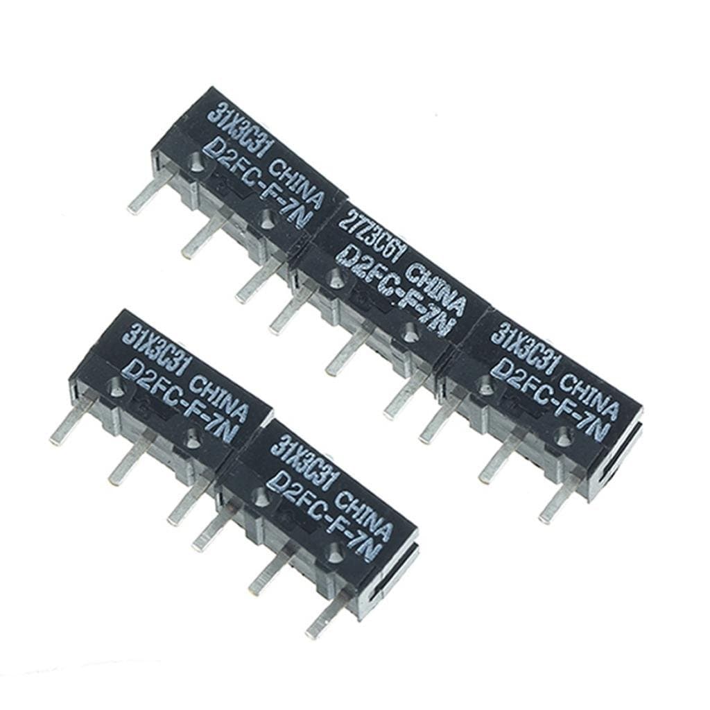 LAOMAO D2FC-F-7N micro switches for Mouse 5 Pieces