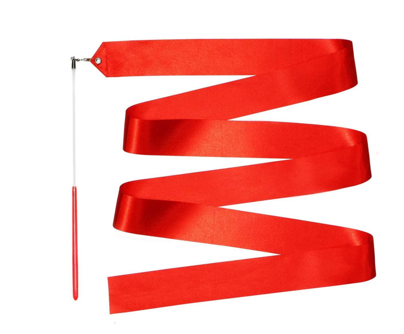 - Gymnastic Rhythmic Dancing Ribbon Streamer Stick (1 Piece) (Imperial Red)