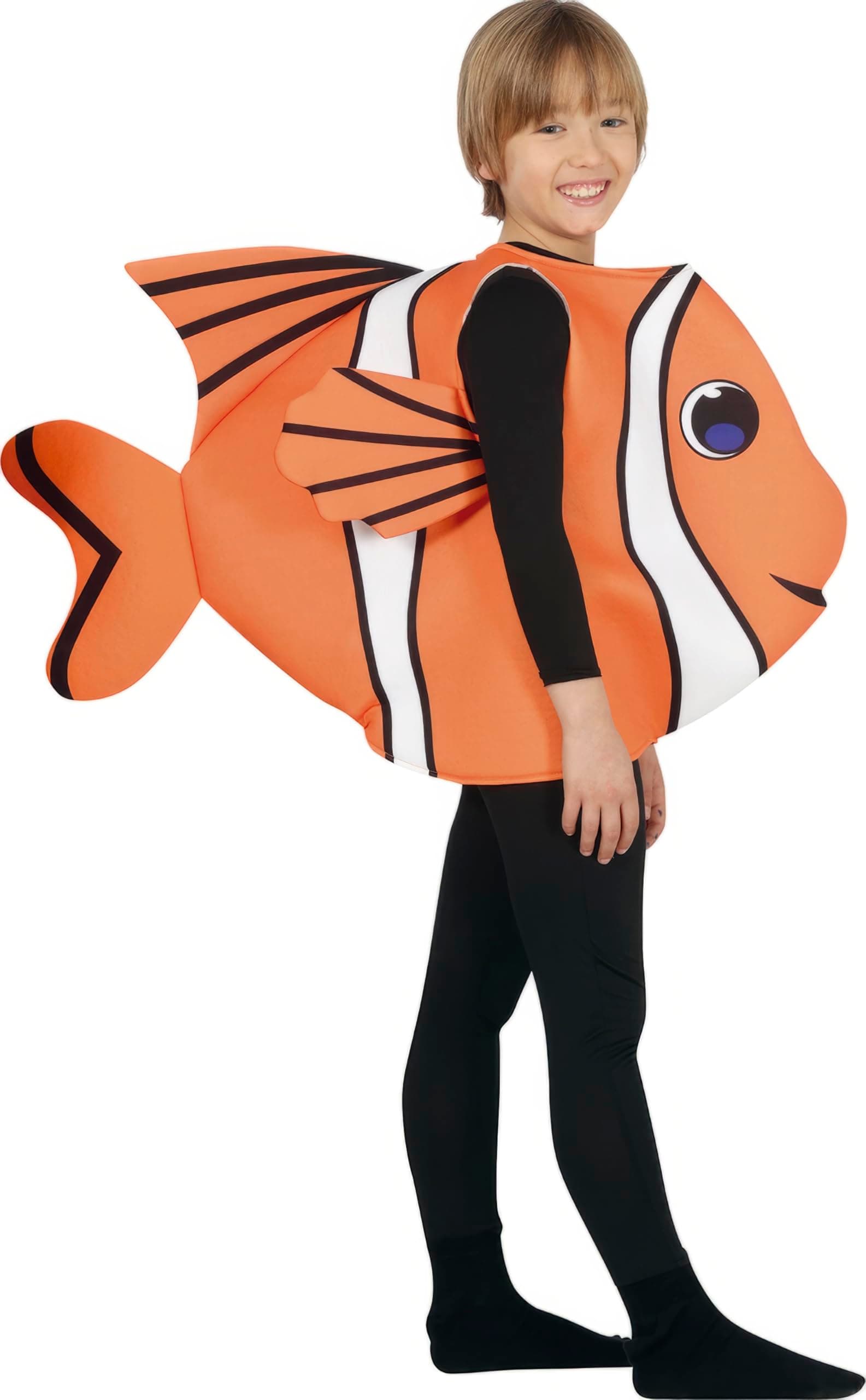 FIESTAS GUIRCA | Fish Fancy Dress Costume for Children - Unisex Tunic - Marine Animal Costumes for Halloween, Carnival and Fancy Dress Parties - Ideal for Boys and Girls