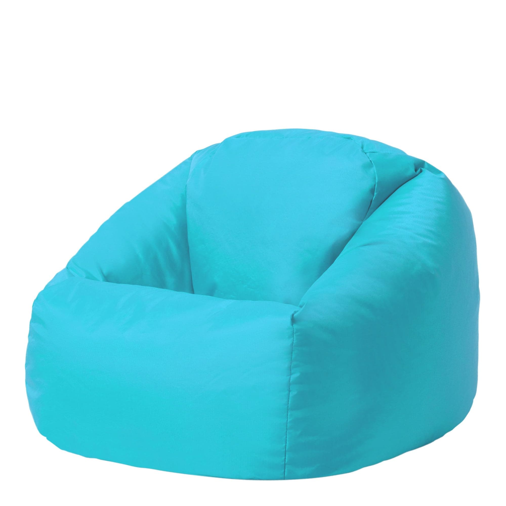 Bean Bag Bazaar Hi-Rest Kids Bean Bag Chair, Aqua Blue, Indoor Outdoor Water-Resistant Fabric, Kids Chair with Filling Included, Garden, Outdoor Seating, Playroom, Bedroom