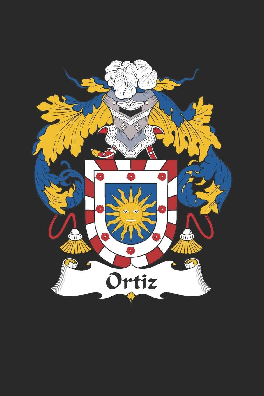 Ortiz: Ortiz Coat of Arms and Family Crest Notebook Journal (6 x 9 - 100 pages)