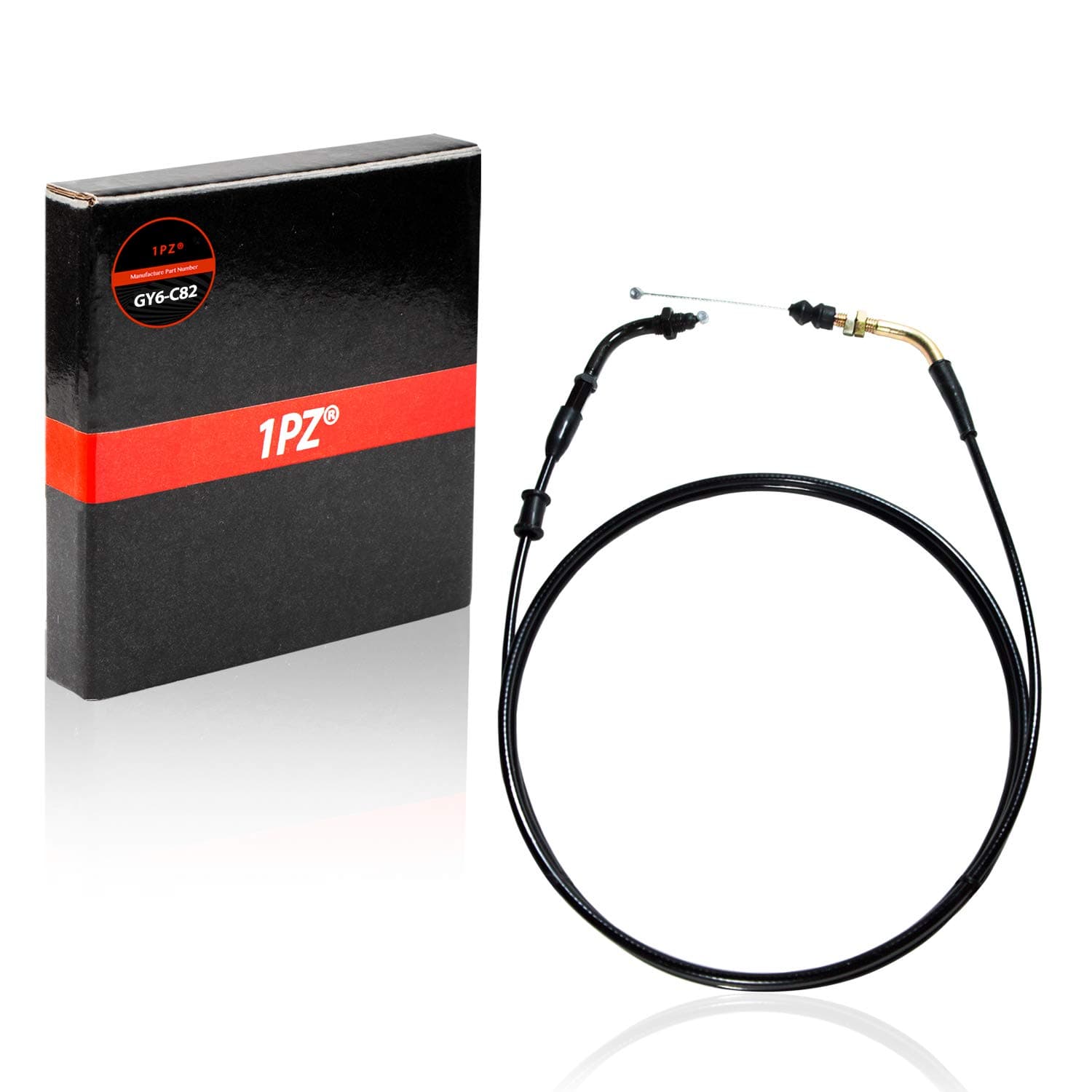 1PZ GY6-C82 Universal 74" - 78" Throttle Cable for GY6 50cc 125cc 150cc 139QMB Scooter Motorcycle Moped ATV Baja TaoTao Jonway Lifan