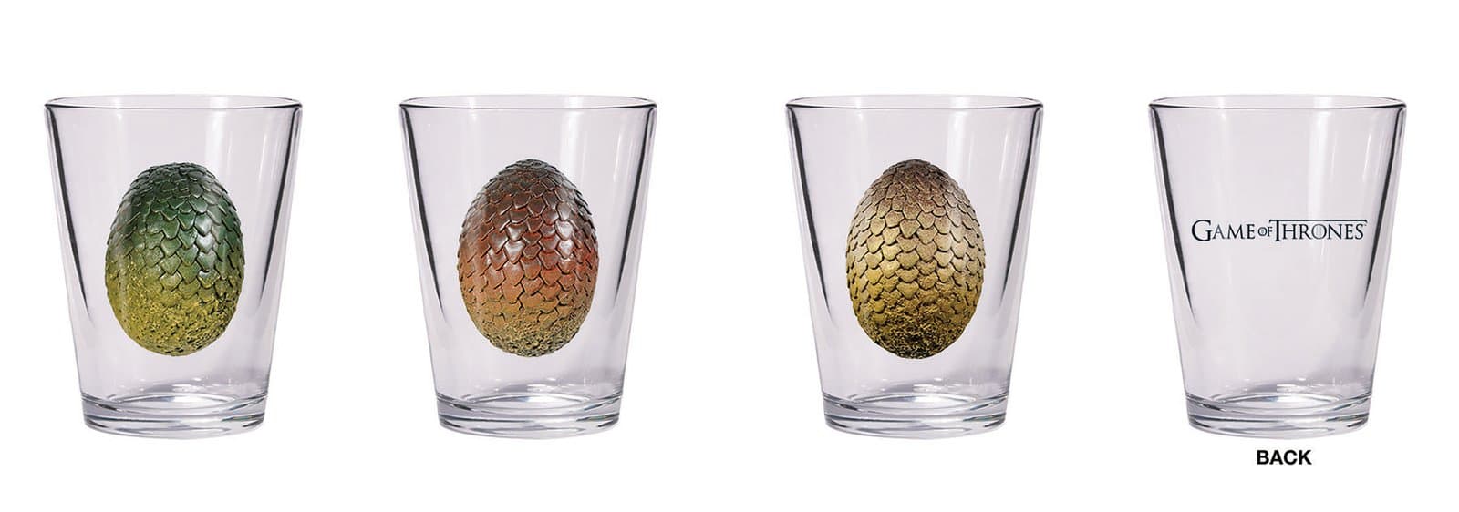 Dark Horse Deluxe Game of Thrones Dragon Egg Shot Glass Set