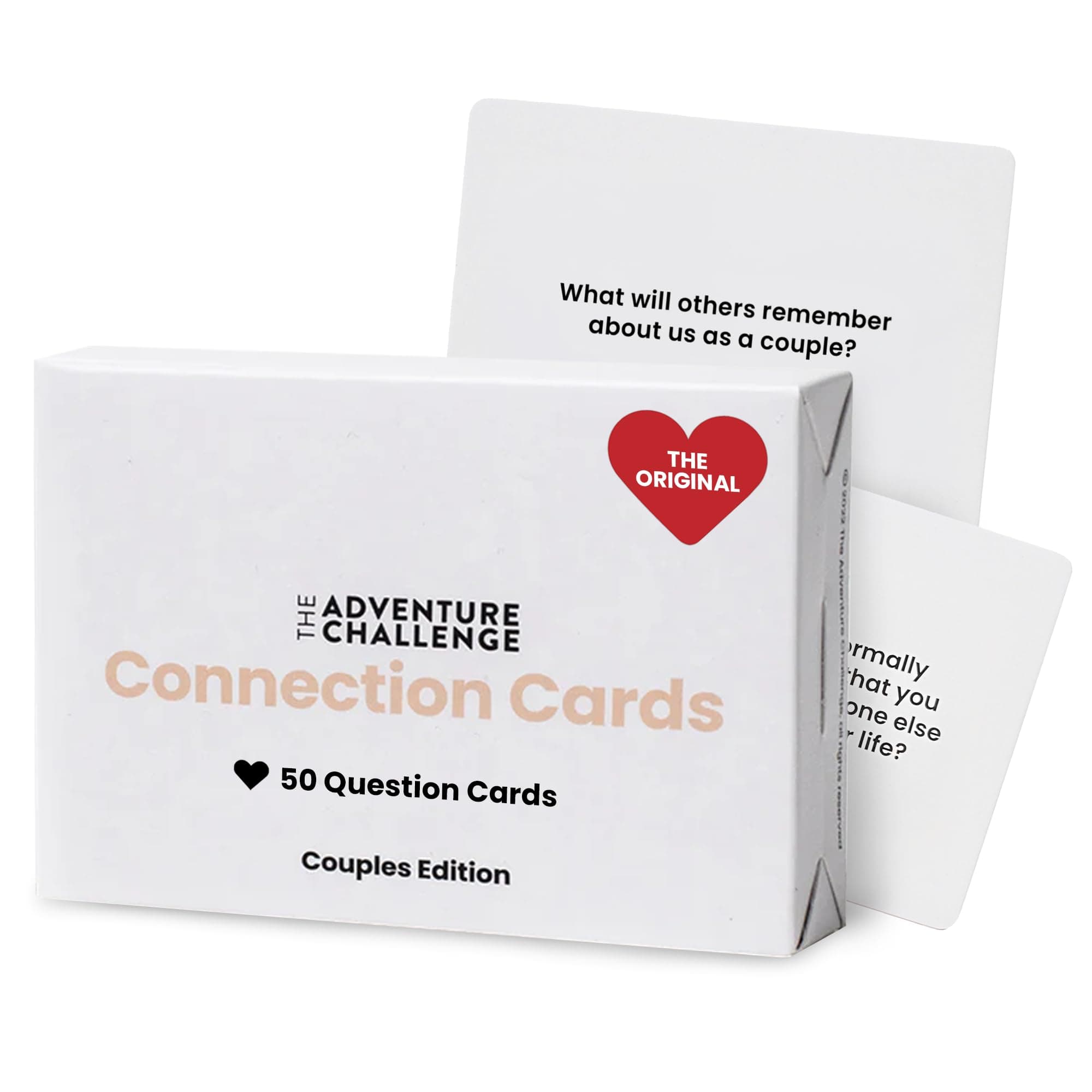 Adventure Challenge Connection Cards - 50 Question Cards for Date Night Ideas, Relationship Card Game