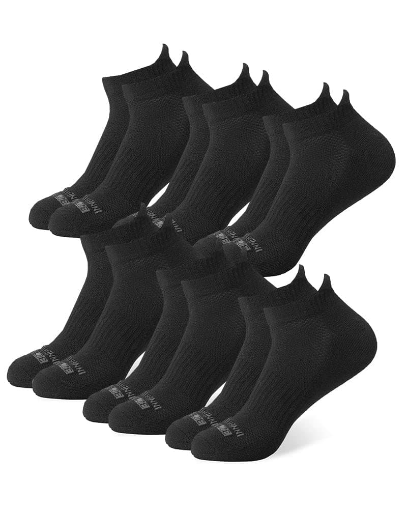 32 DEGREEES Men's 6 Pack Comfort Ankle Socks | Anti-Odor | Cushioned Heel | Arch Support| Active | Casual | Work