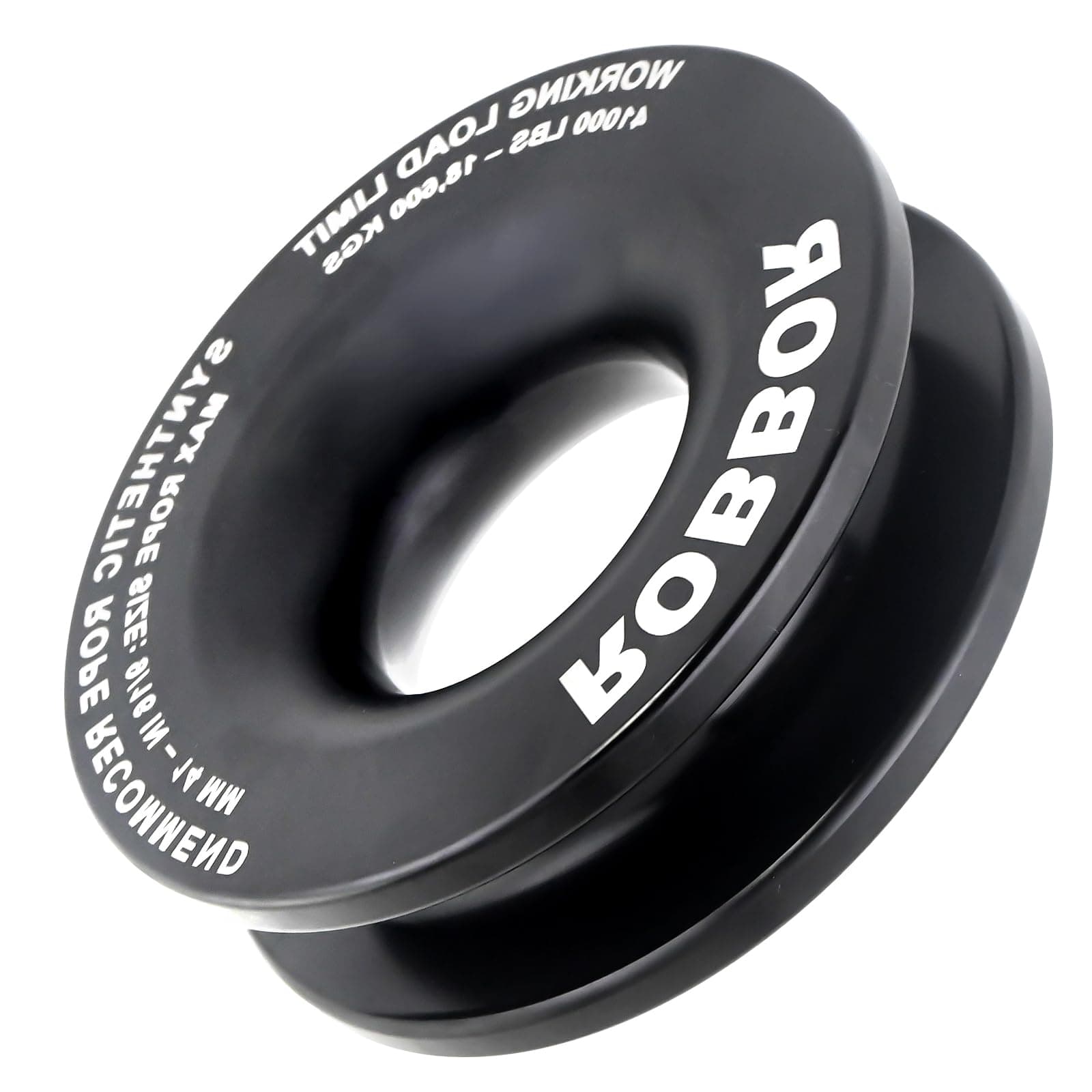 Recovery Ring 4 Inch Aircraft Grade Aluminum Heavy Duty 66,000 Lbs Break Strength Upgrade Snatch Ring Designed for Use with Soft Shackle and Any Standard Tow Strap Winch Snatch Recovery Ring