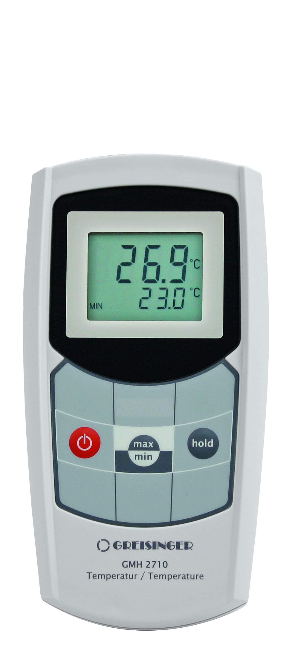 GHM GreisingerGMH 2710-F Gauge Including Temperature Sensor, Grey
