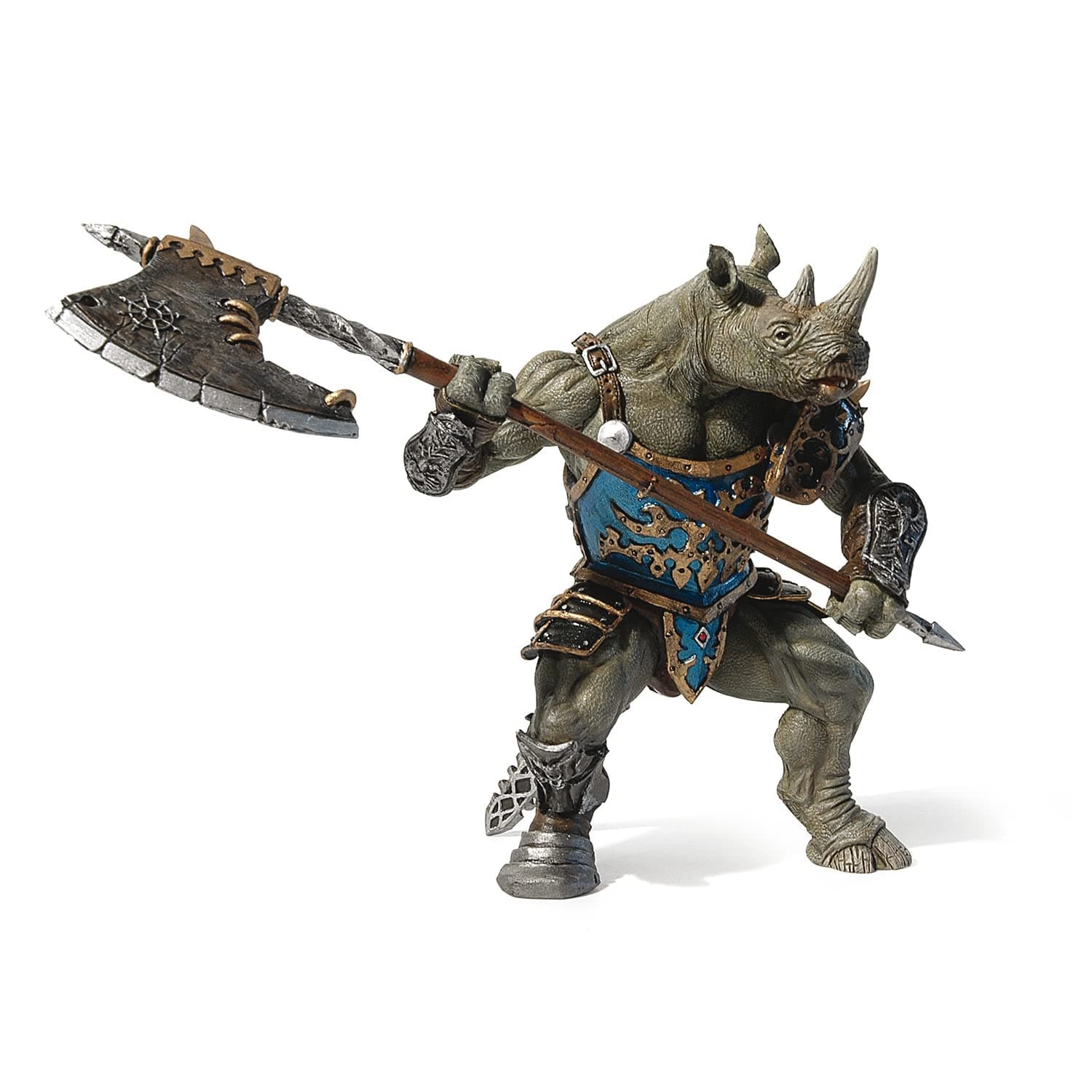 Papo MEDIEVAL-FANTASY 38946 Rhino Mutant Figurine, Multicolour