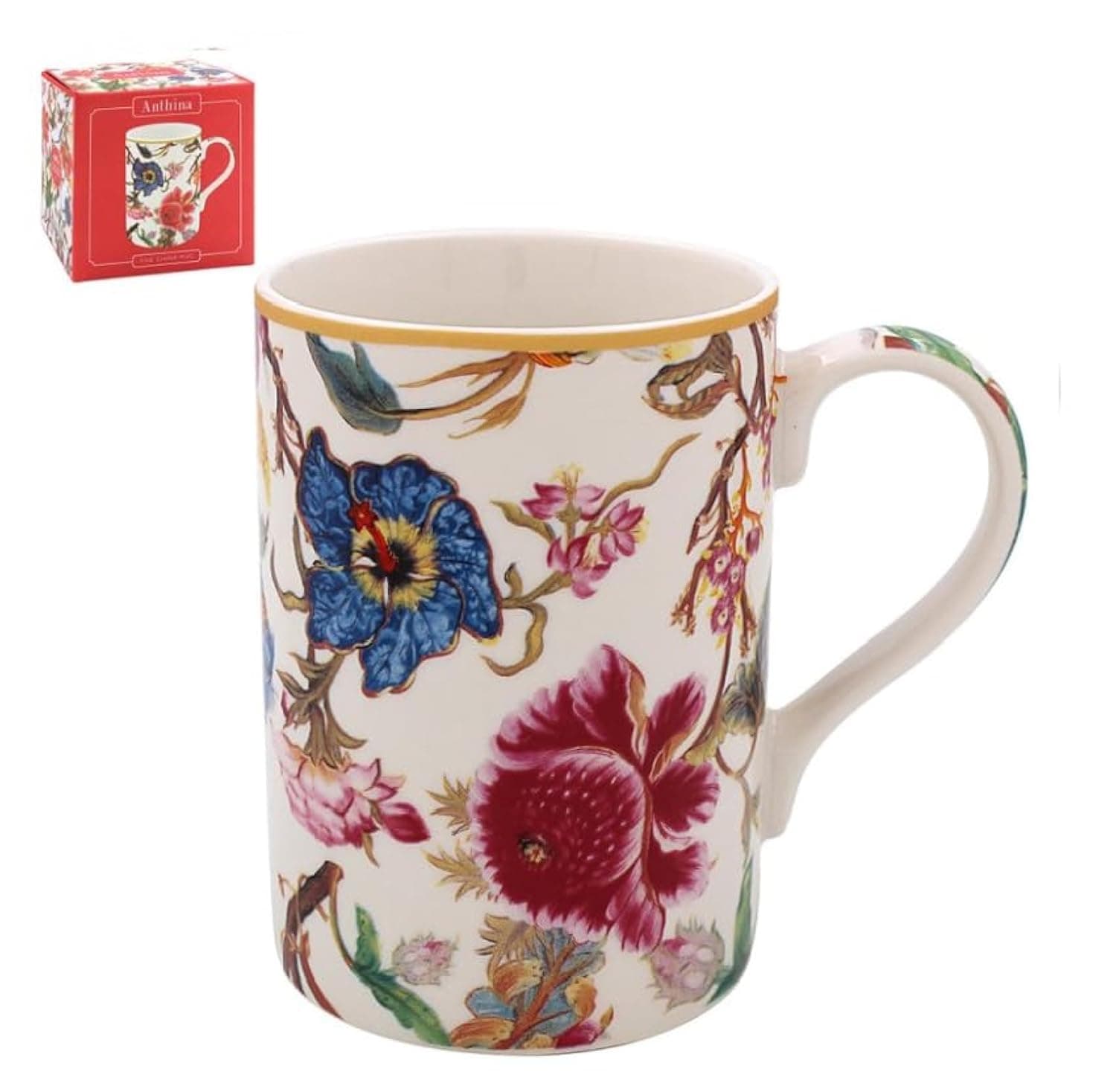 The Leonardo CollectionLesser & Pavey Anthina Mug | Ceramic Coffee Mugs for Home or Work | Premium Design Mugs for All Occasions | Lovely Mugs for Tea, Coffee & Hot Drinks