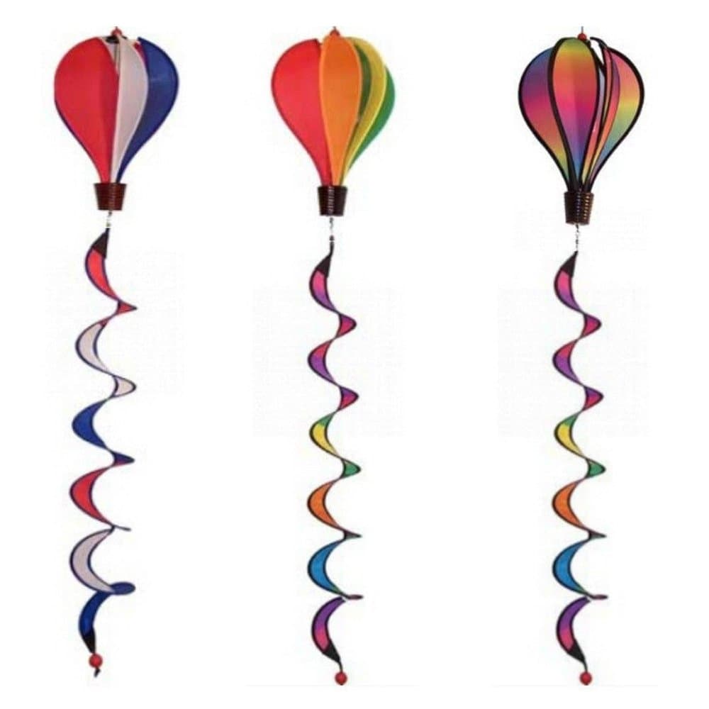 ARDISLE HOT AIR BALLOON SPINNER TWISTER WINDSOCK for FLAG POLE CARAVAN CAMPING GARDEN