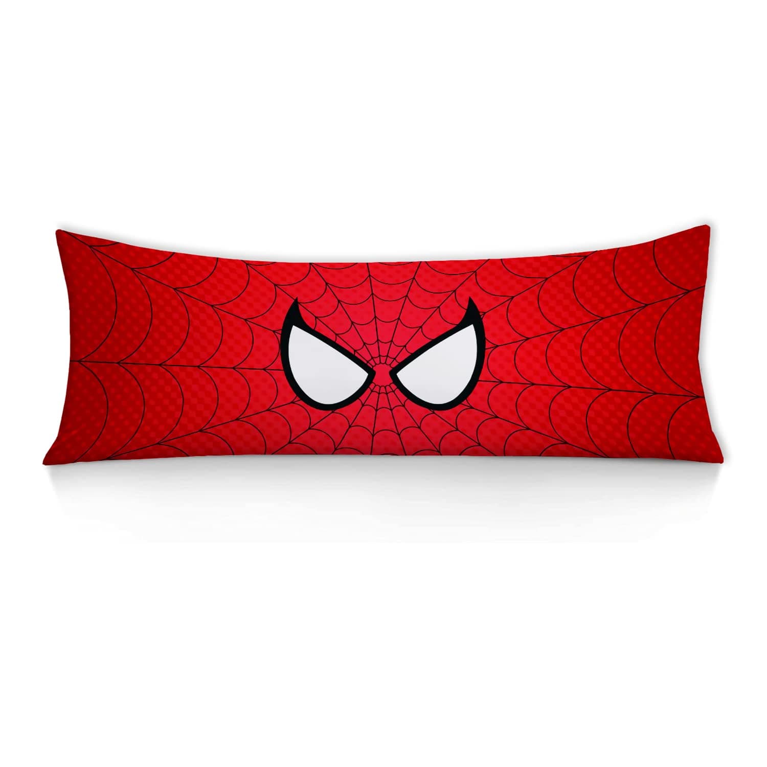 Spider Red Man Body Pillow Cover with Hidden Zipper 20x54inches Double Printed Pillowcase Cover