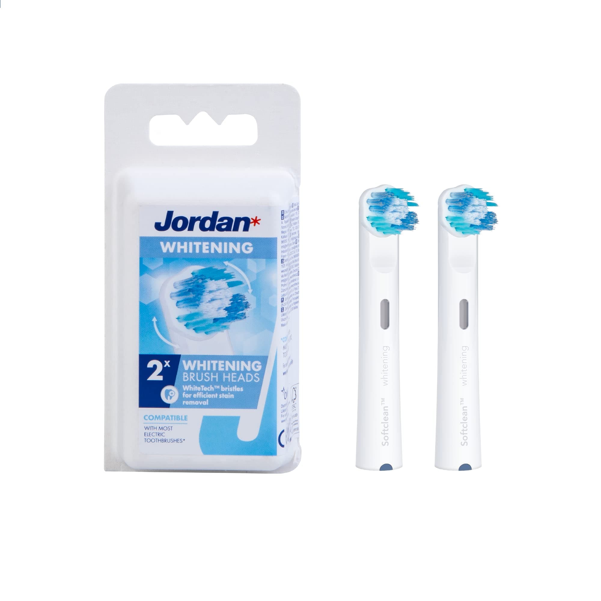 Jordan* 7046110036389, Clean Smile Whitening BrUSh Head, White,, Small