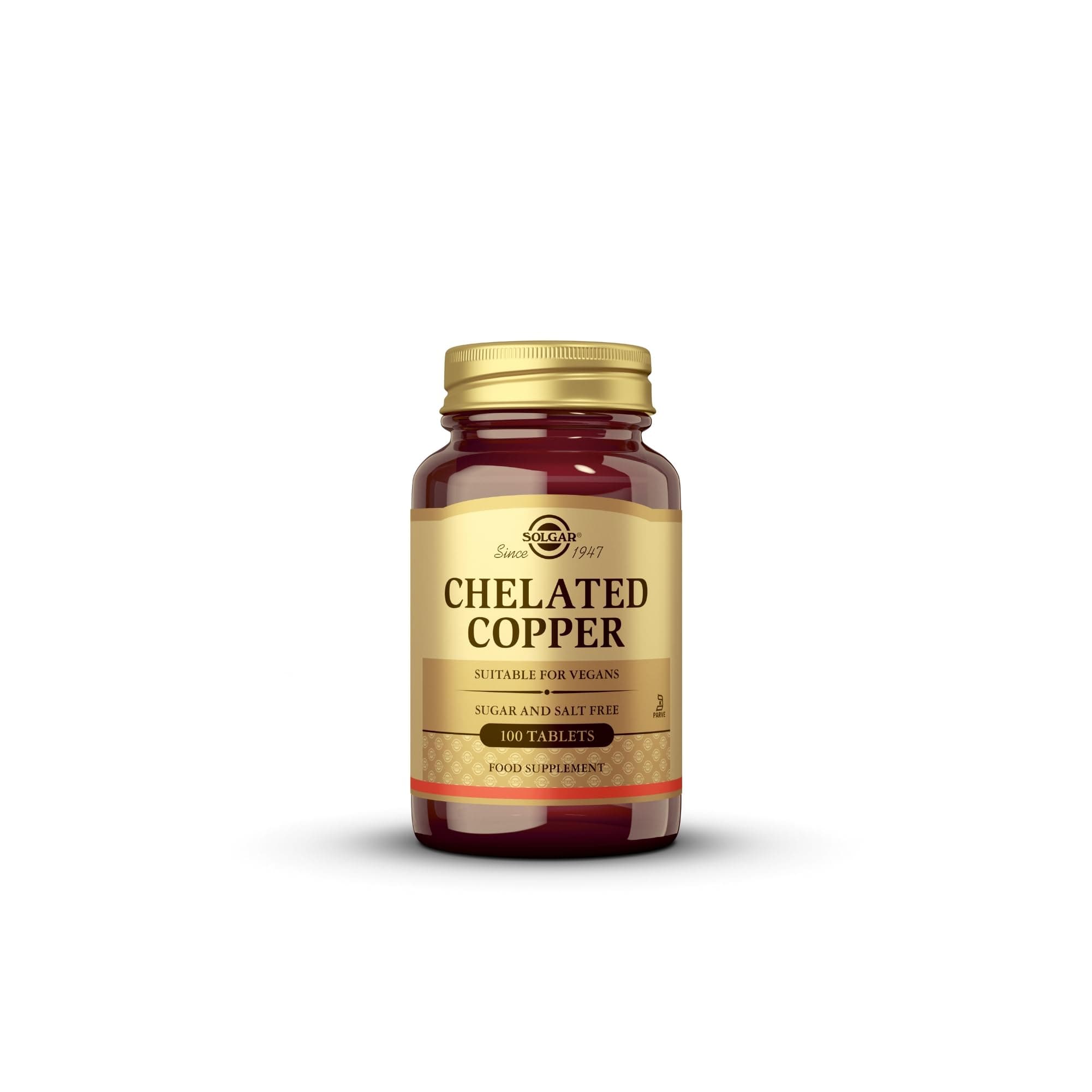 Chelated Copper Tablets - Pack of 100