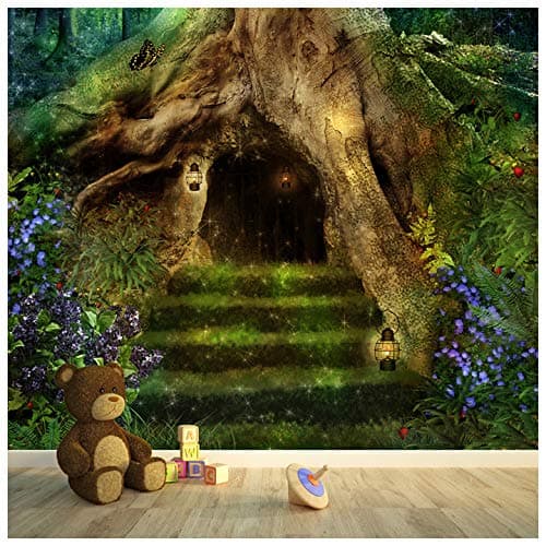 azutura Magical Treehouse Fairy Forest Wall Mural Wallpaper Available in 8 Sizes Digital