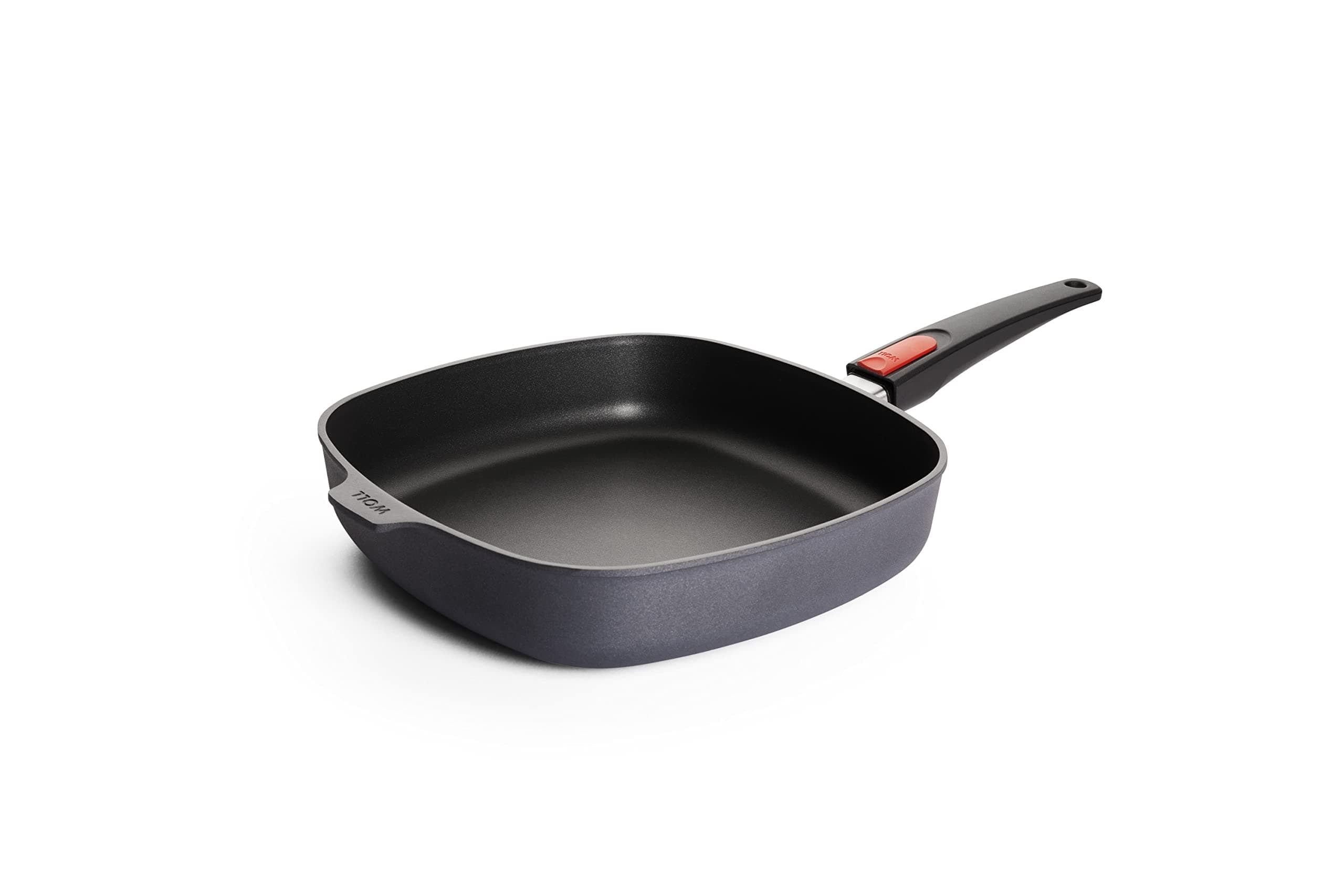 WollDiamond Lite Square Pan 28 x 28 cm with Removable Handle Non-Stick Cast Aluminium Oven-Safe Suitable for Ceramic, Gas, Electric & Halogen Square Frying Pan