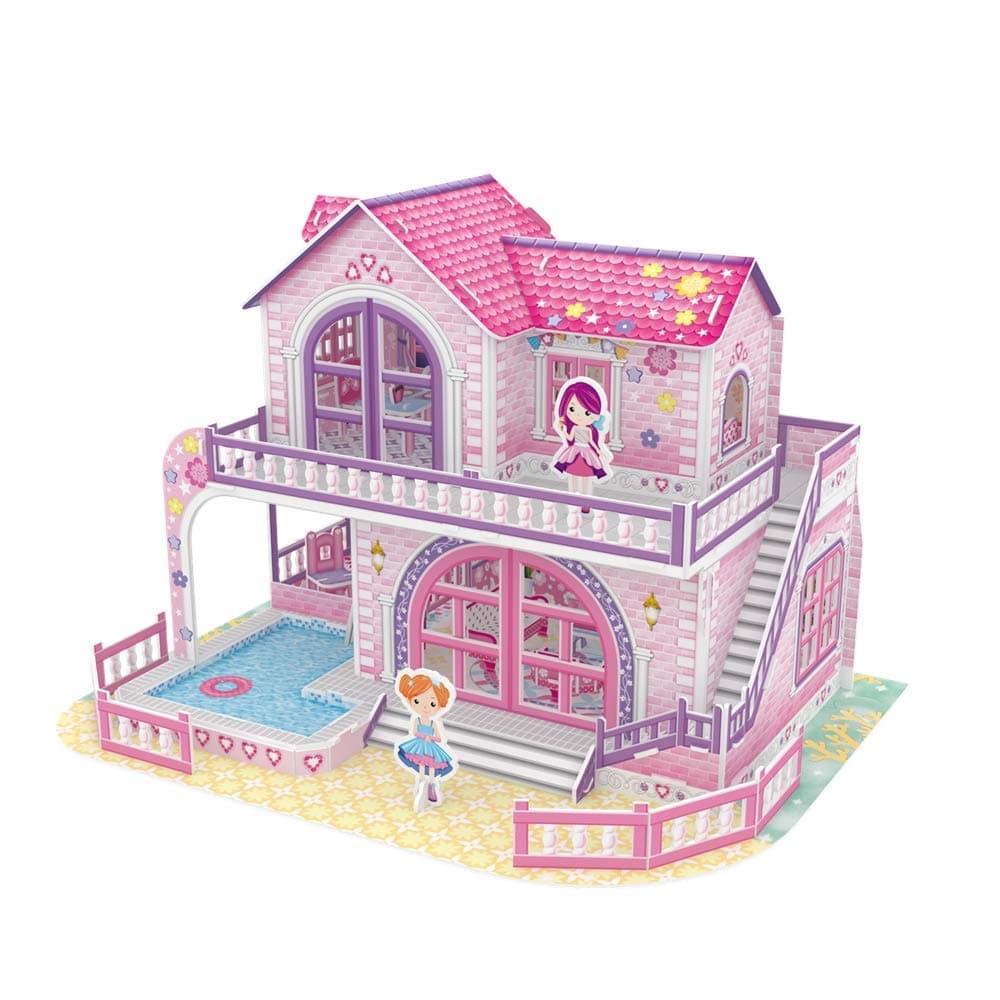 ALICORN 3D Puzzle Dollhouse Doll House Castle for Kids Age 6 7 8 9 10 11 12 and Above, Building Kit DIY Craft, Fun & Creative Easy to Assemble