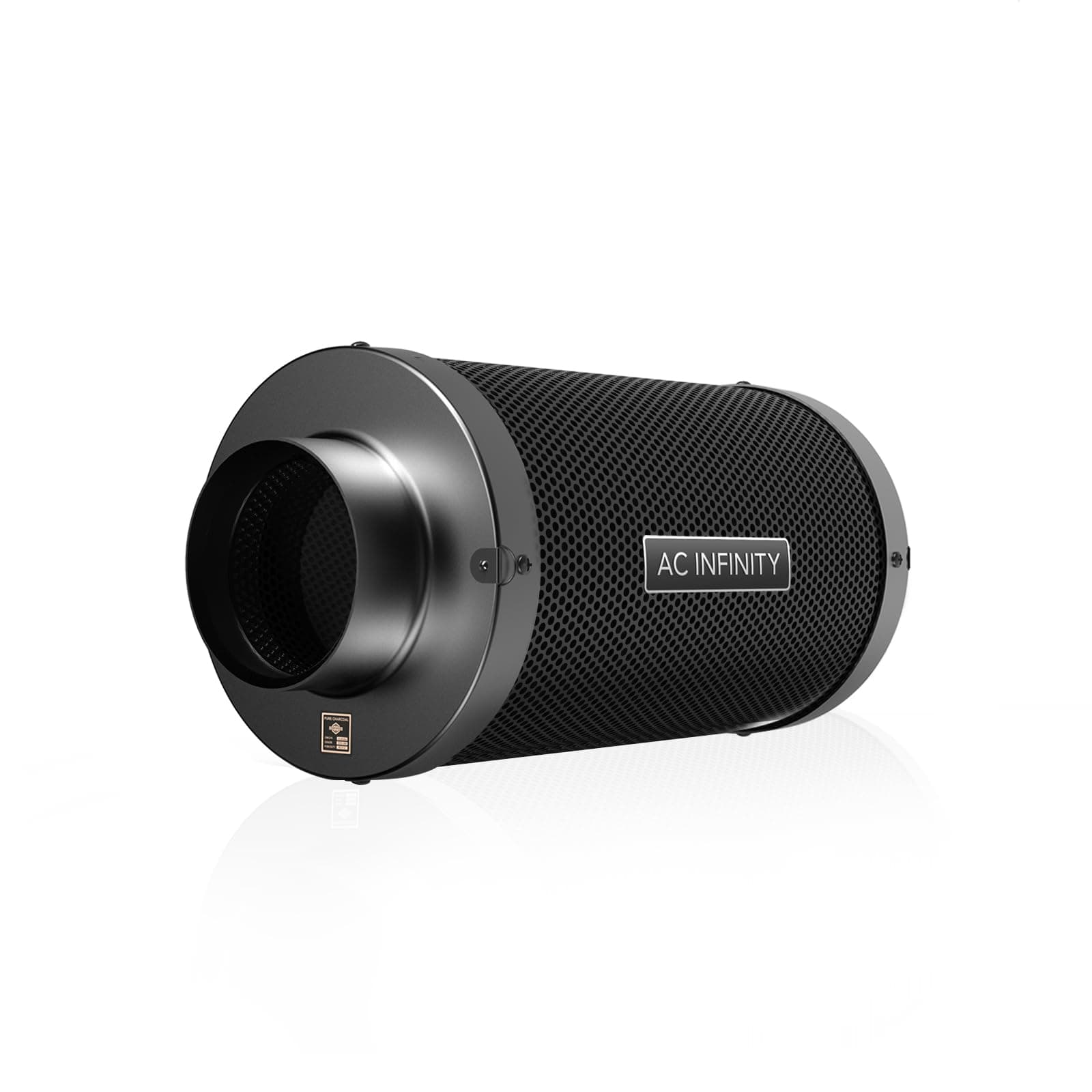 AC Infinity 4" Air Carbon Filter with Premium Australian Virgin Charcoal for Inline Duct Fans, Odor Control, Hydroponics, Greenhouse