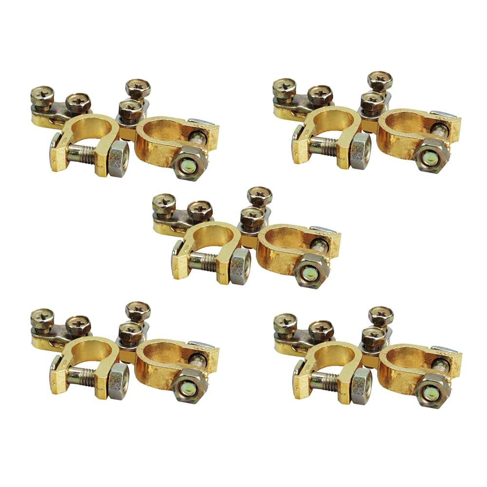 Offgridtec® battery pole clamps set, plus and minus