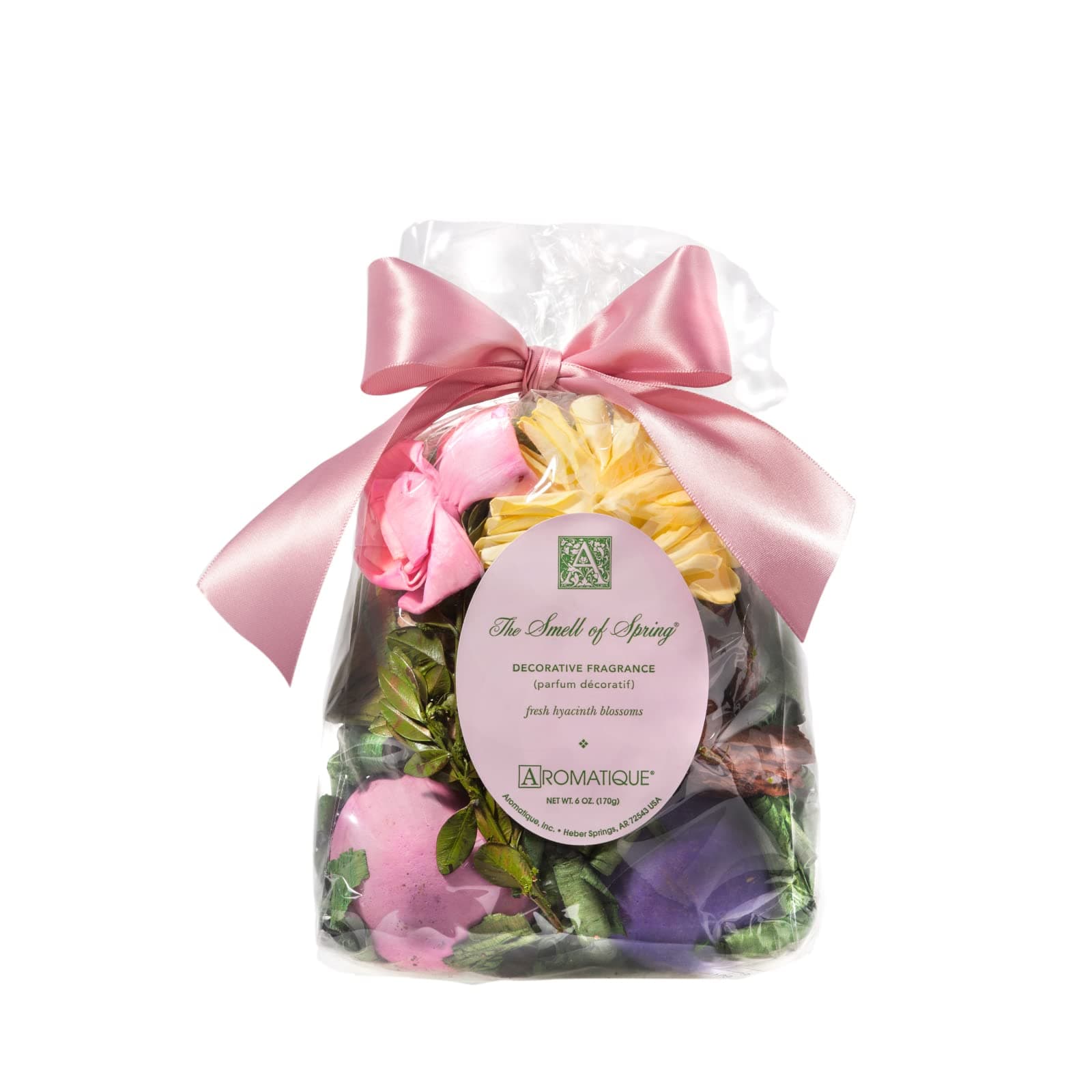 Aromatique Smell of Spring Scented Potpourri Bag 6oz - Decorative Home Fragrance Decor Sachet Dried Flowers Botanicals, Long Lasting Room Air Freshener Deodorizer Catchall Bowl Filler Decoration Gifts