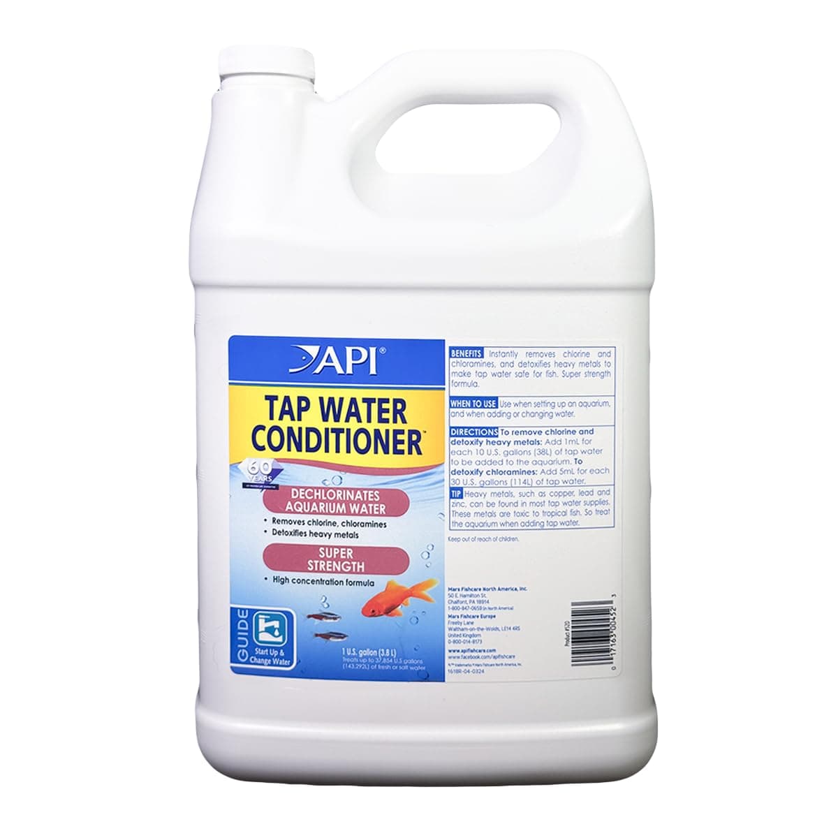API TAP WATER CONDITIONER Aquarium Water Conditioner 3.78-Litre Bottle,White