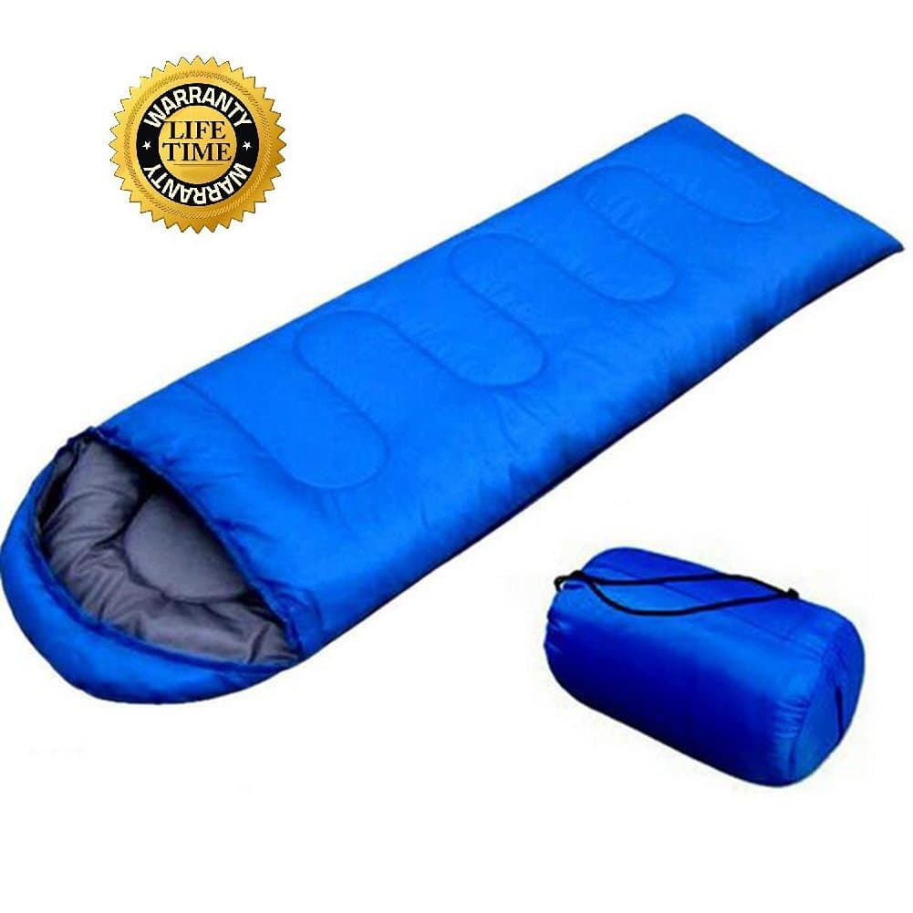 Envelope Sleeping Bag –Lightweight Portable Waterproof Sleeping Bag With Compression Sack, for 3 Season Outdoor Camping and Hiking Traveling, Outdoor Activities－Not Very Thick